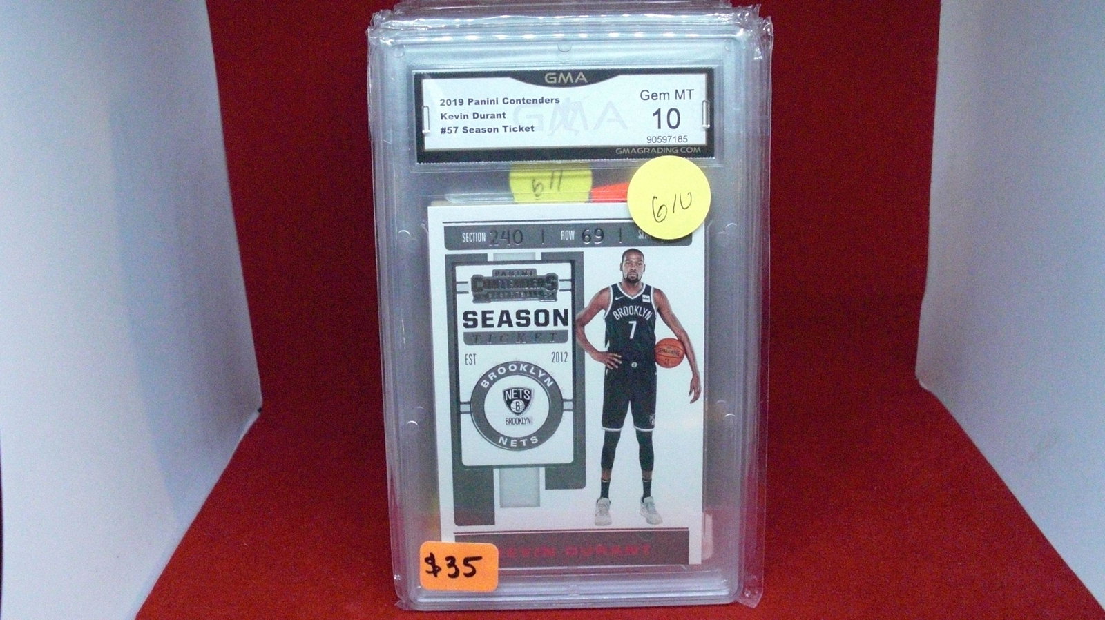 GMA graded 10 kevin durant contenders: graded sports card