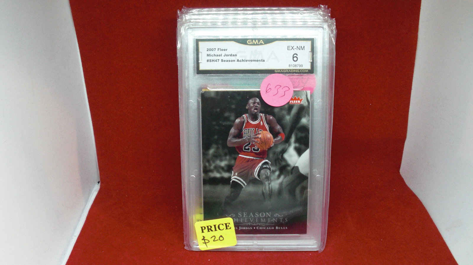 GMA graded 6 michael jordan fleer card (1 of 1)
