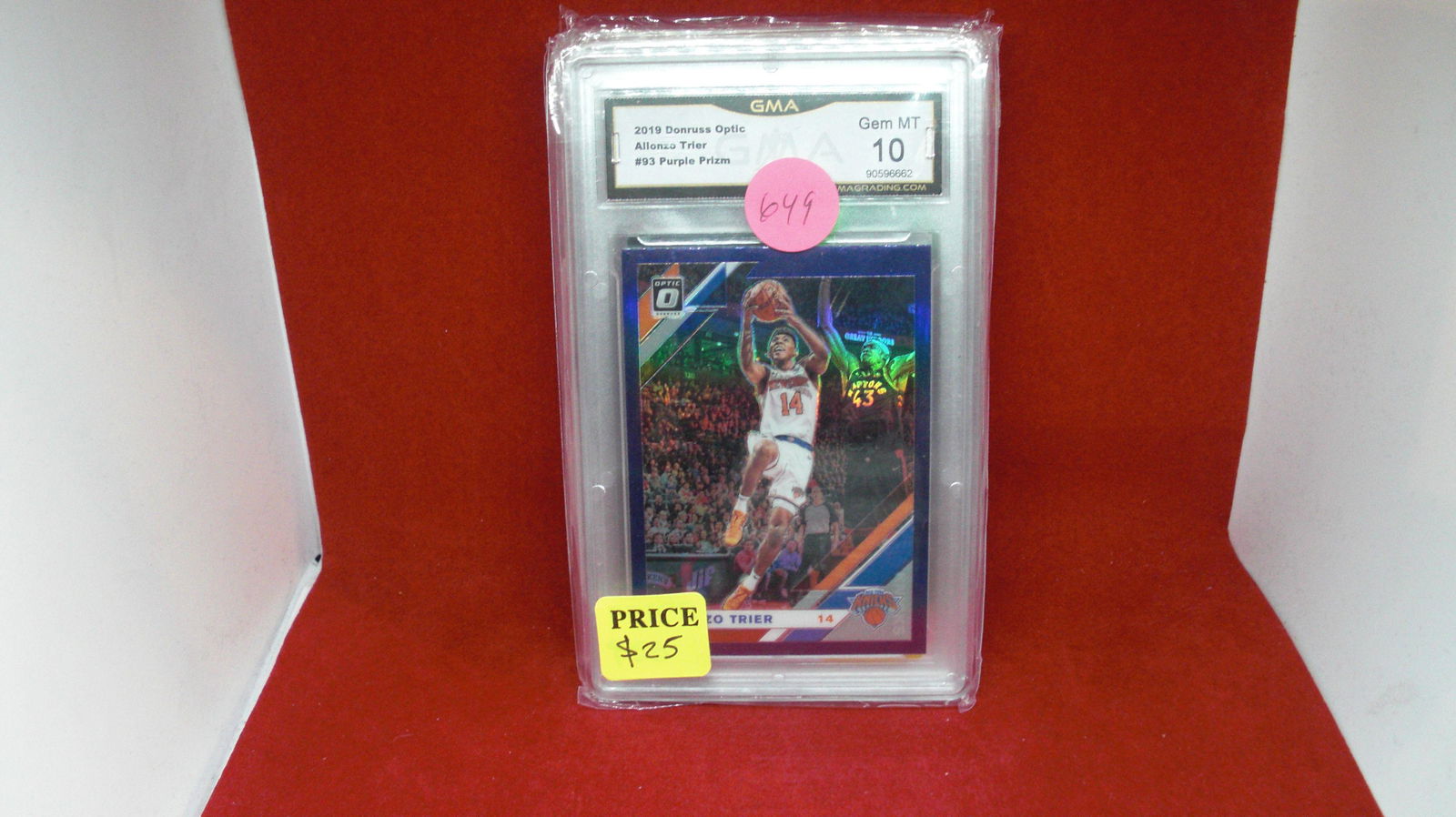 gma graded gem 10 allonson trier purple optic (1 of 1)