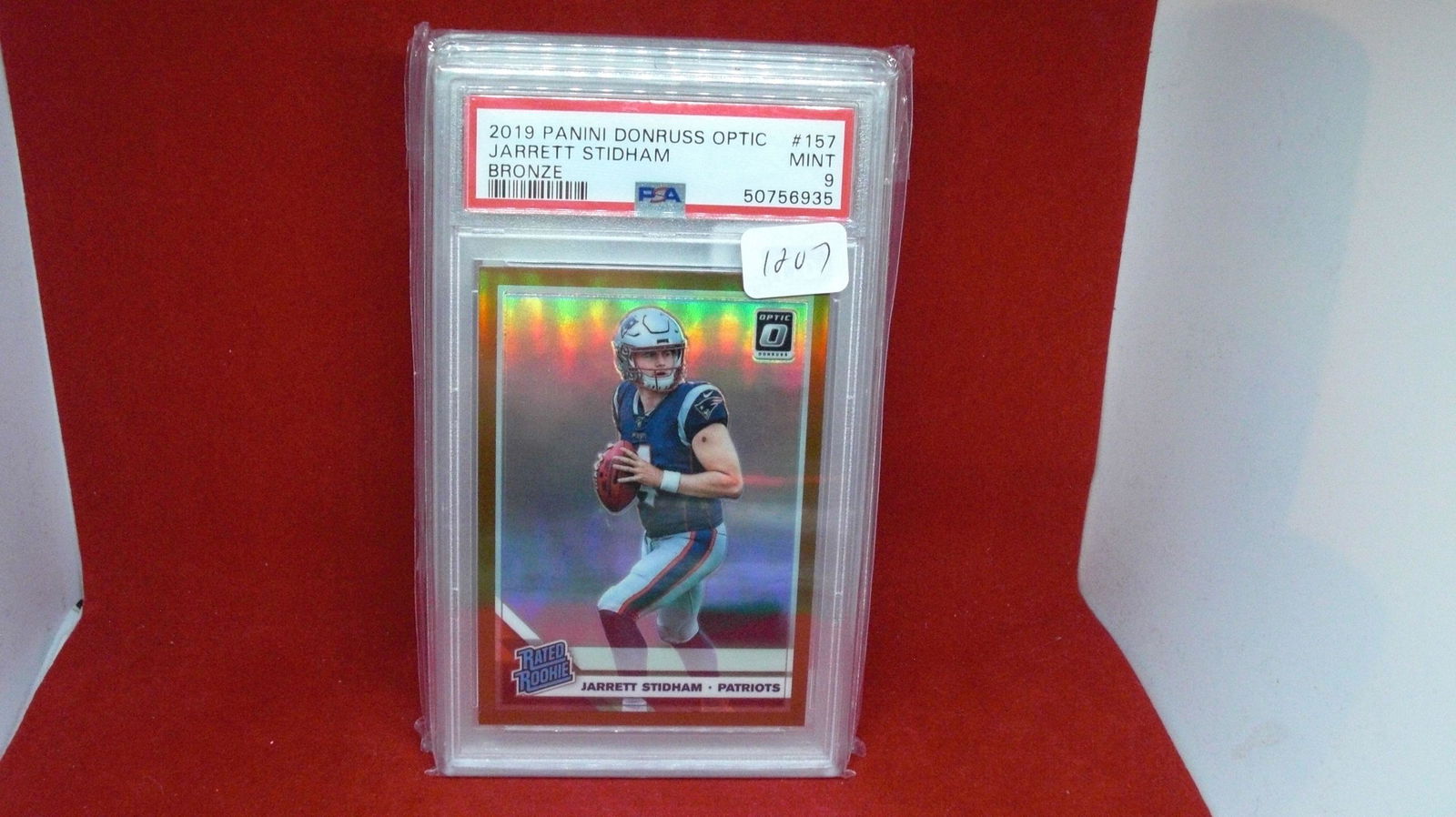 psa 9 mint jarrett stidham bronze optic rated rookie (1 of 1)