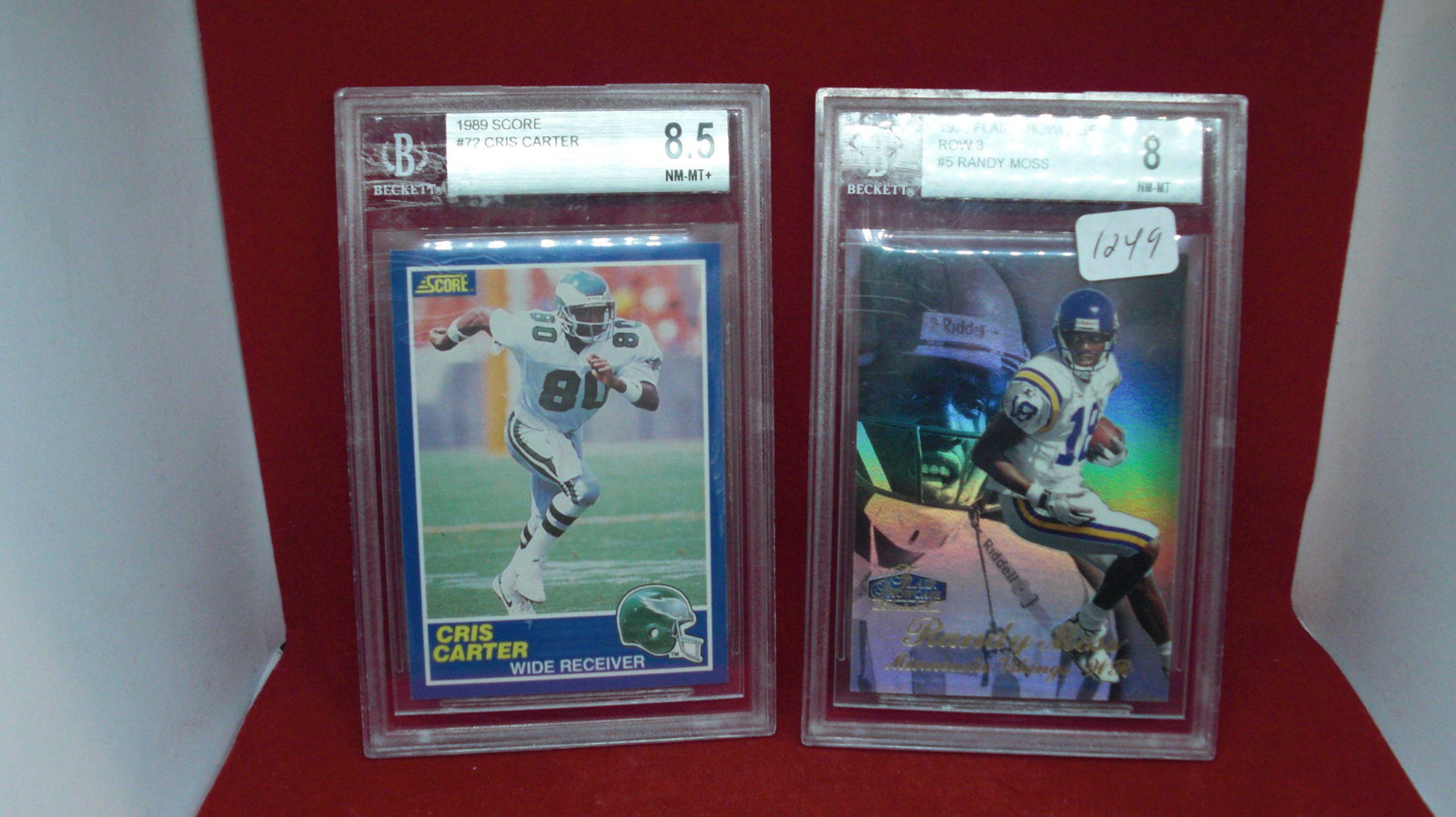 randy moss and chris carter slab lot: randy moss and chris carter slab lot