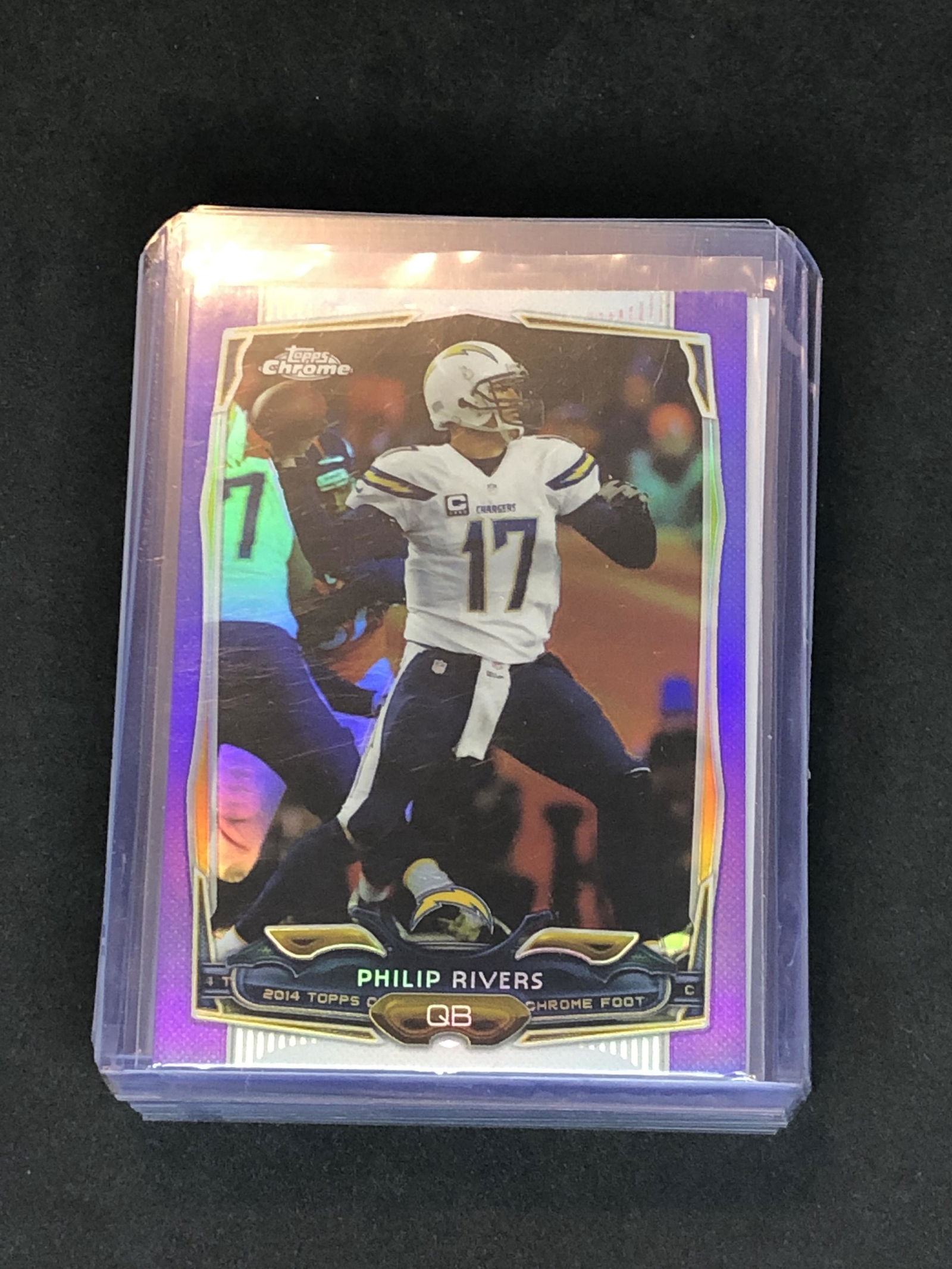 Phillip Rivers Topps Chrome Purple (1 of 1)