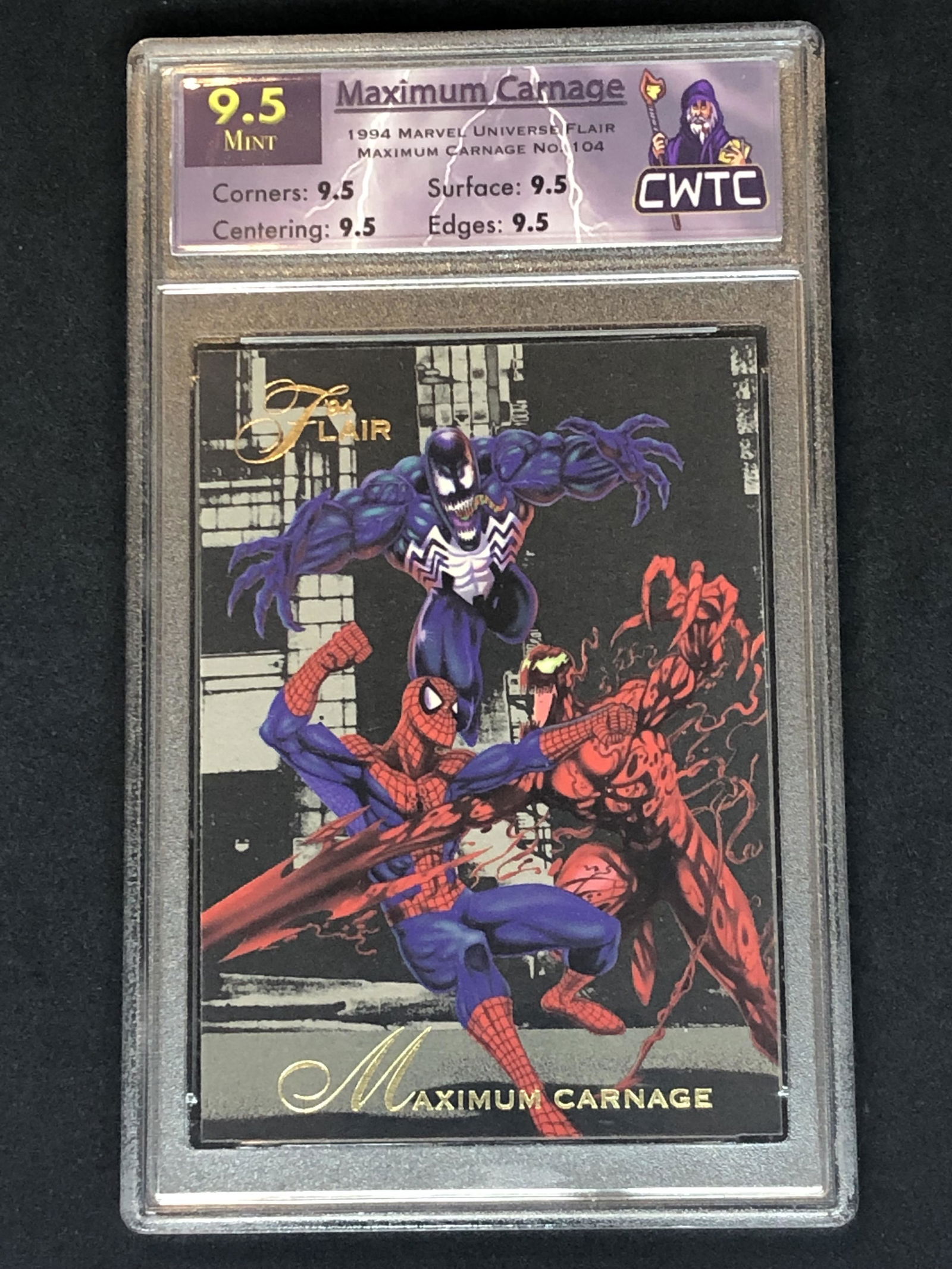 Maximum Carnage Marvel Universe Trading Card CWTC 9.5 (1 of 1)