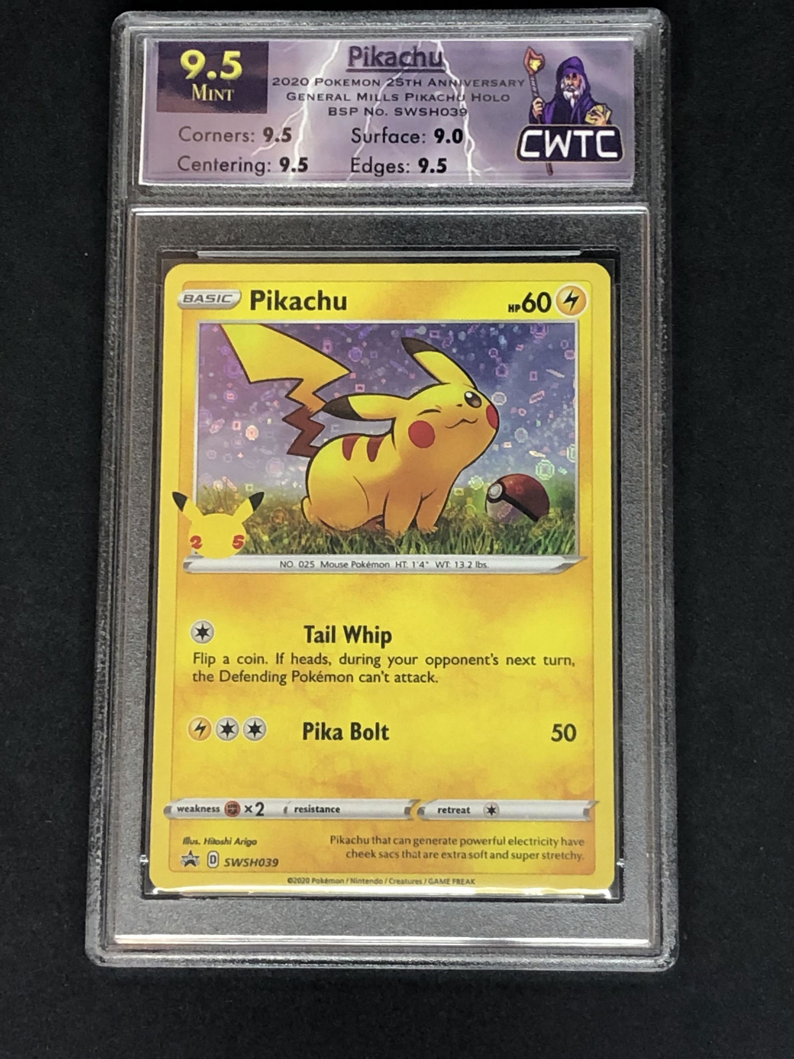 Pikachu 25th Ann. Holo CWTC 9.5 (1 of 1)