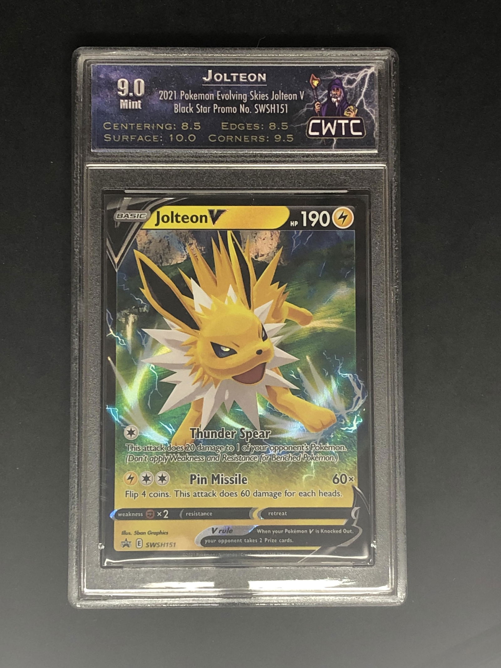 Jolteon V Black Star Promo CWTC 9 (1 of 1)
