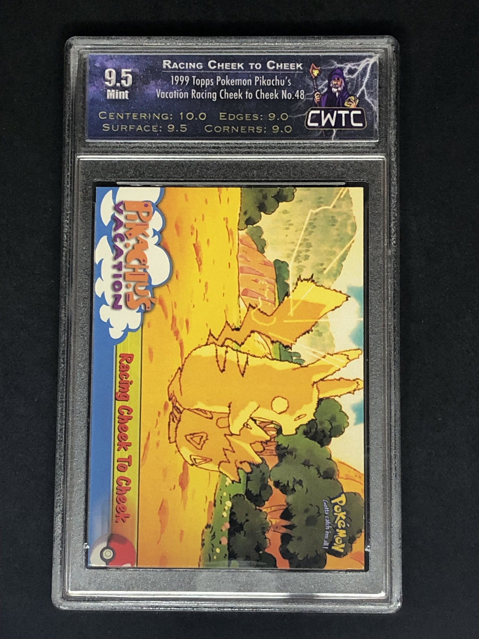 Pokemon Pikachu's Vacation Topps Trading Card CWTC 9.5 (1 of 1)