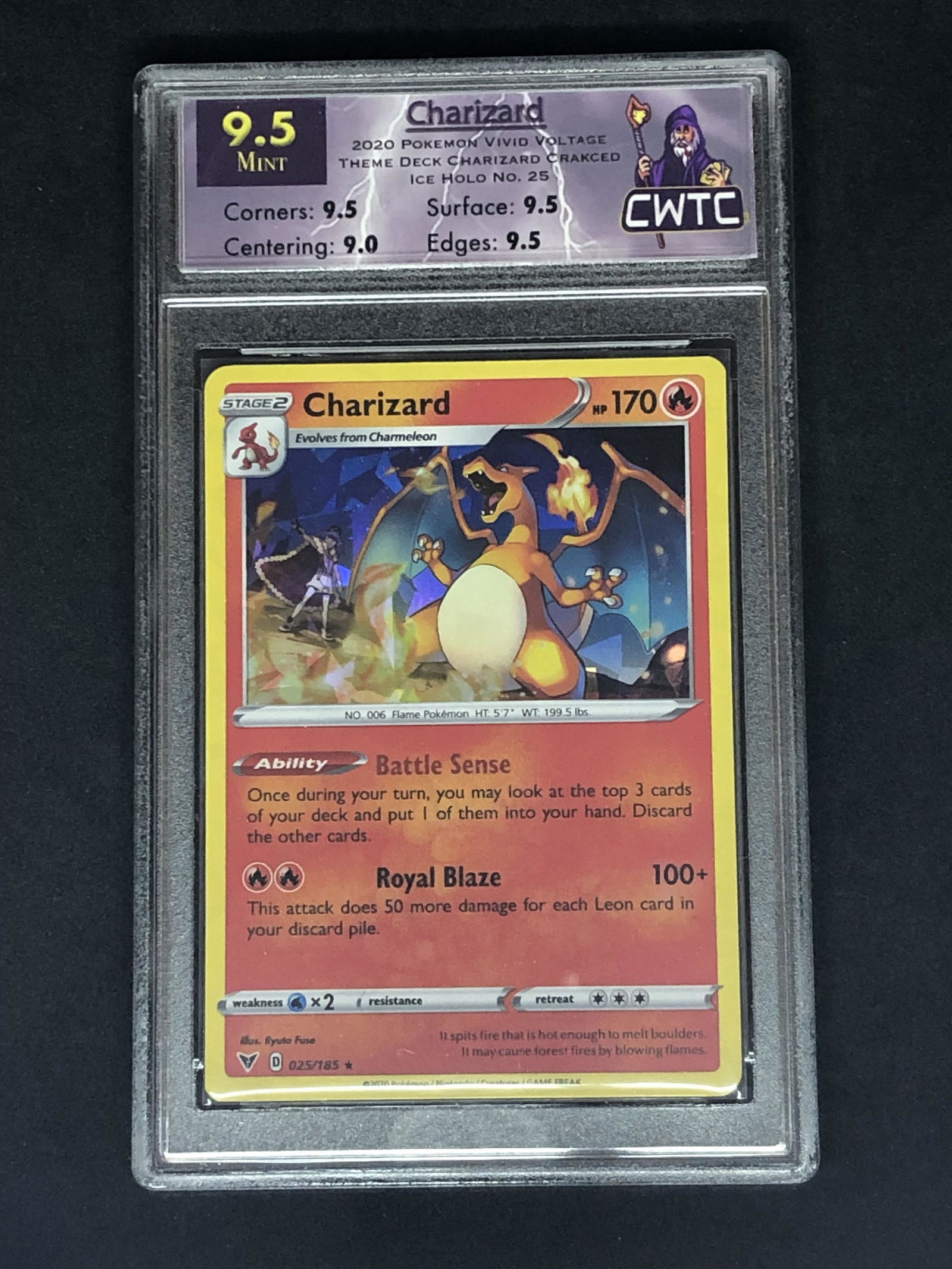 Charizard Cracked Ice Holo CWTC 9.5 (1 of 1)