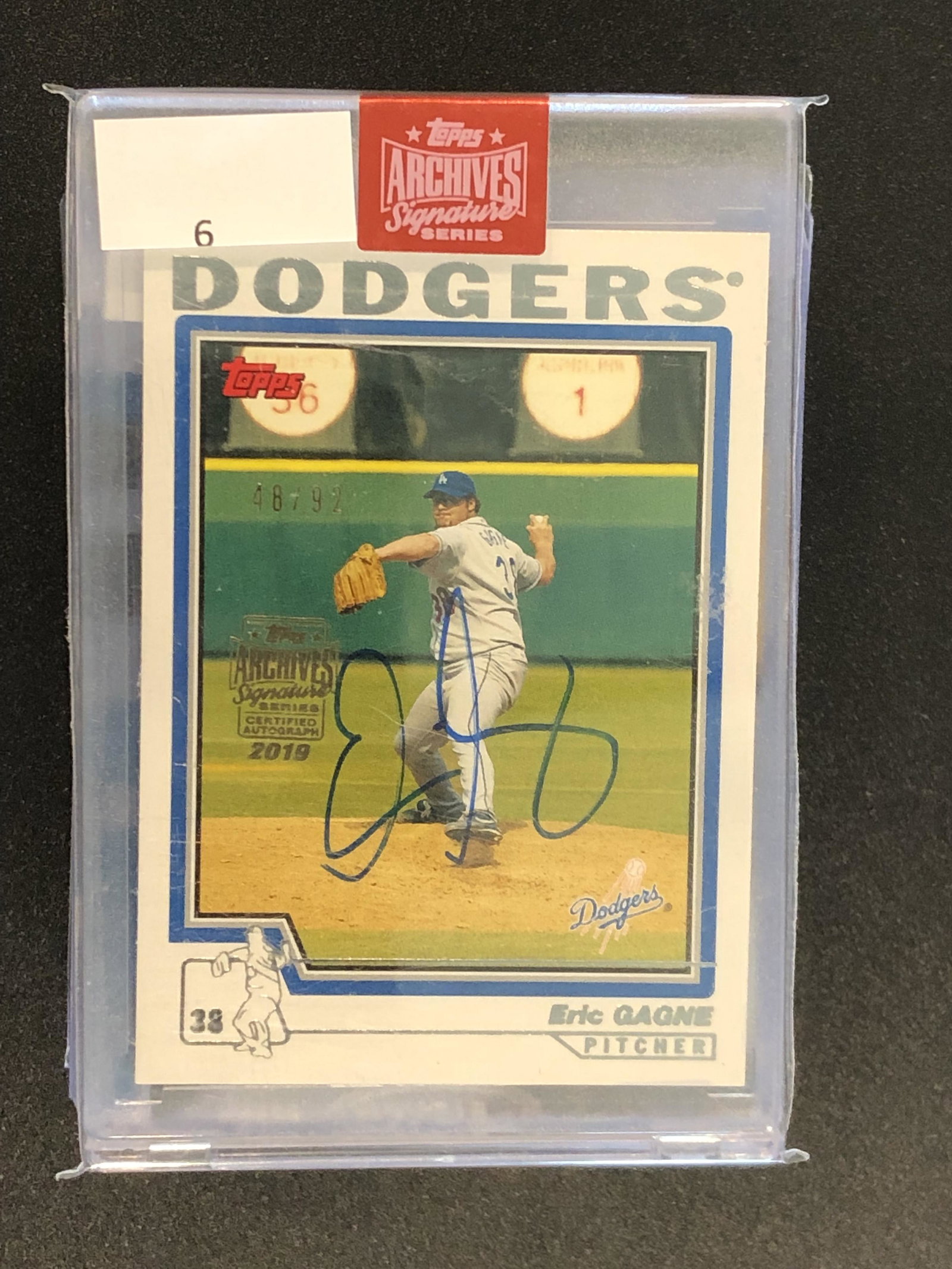 Eric Gagne Topps Archives Signature: Eric Gagne Topps Archives Signature