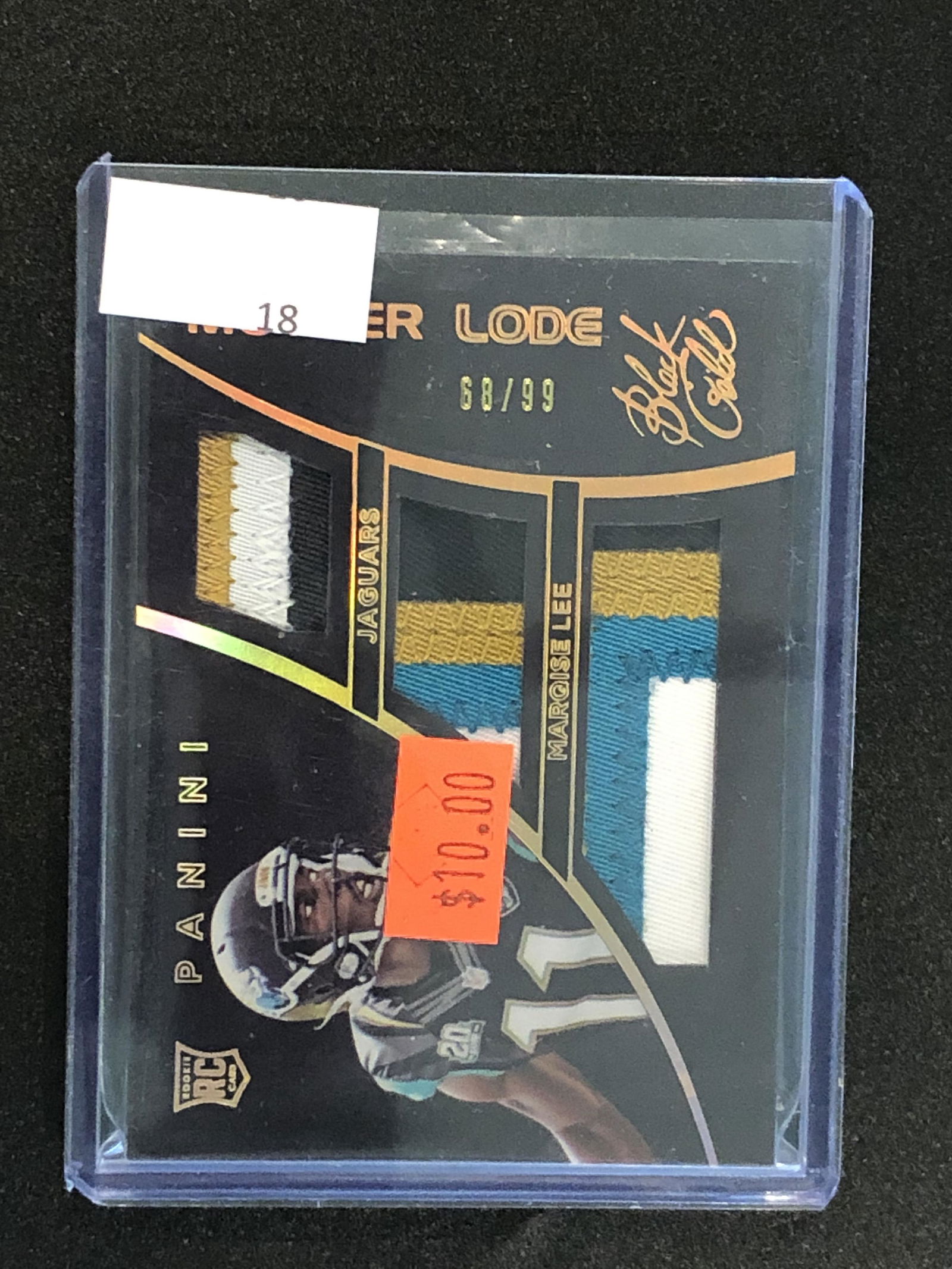 Marquise Lee Panini Black Gold Rookie Relic (1 of 1)