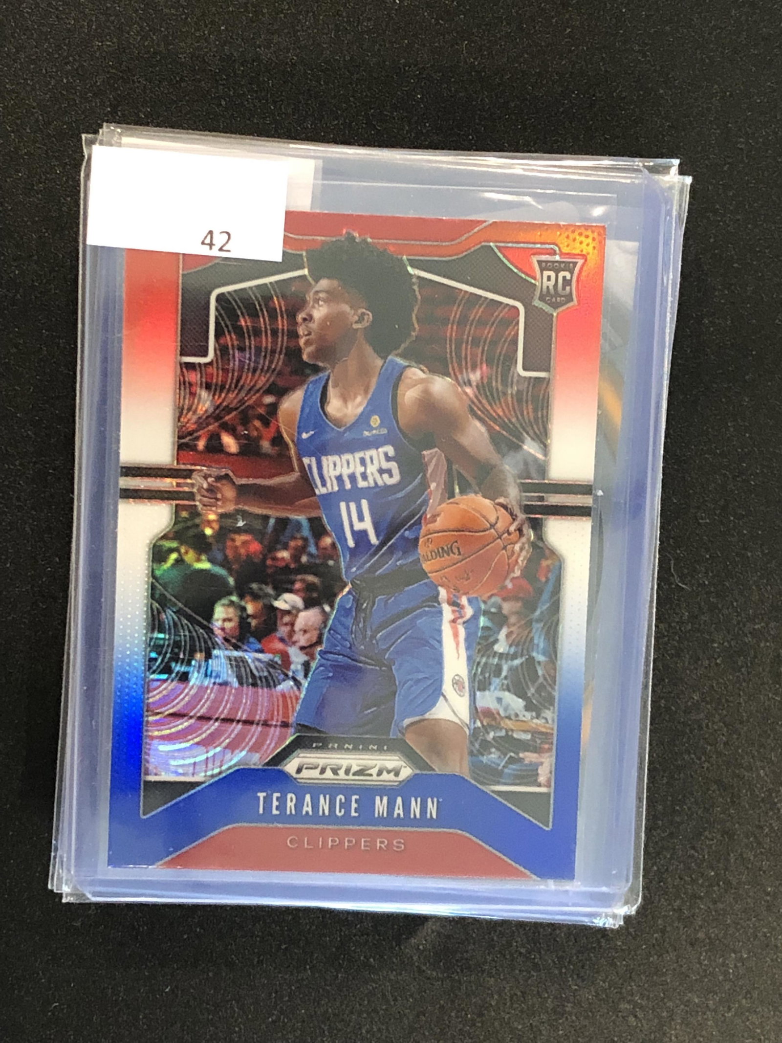 Terance Mann Panini Prizm Rookie Refractor: Terance Mann Panini Prizm Rookie Refractor