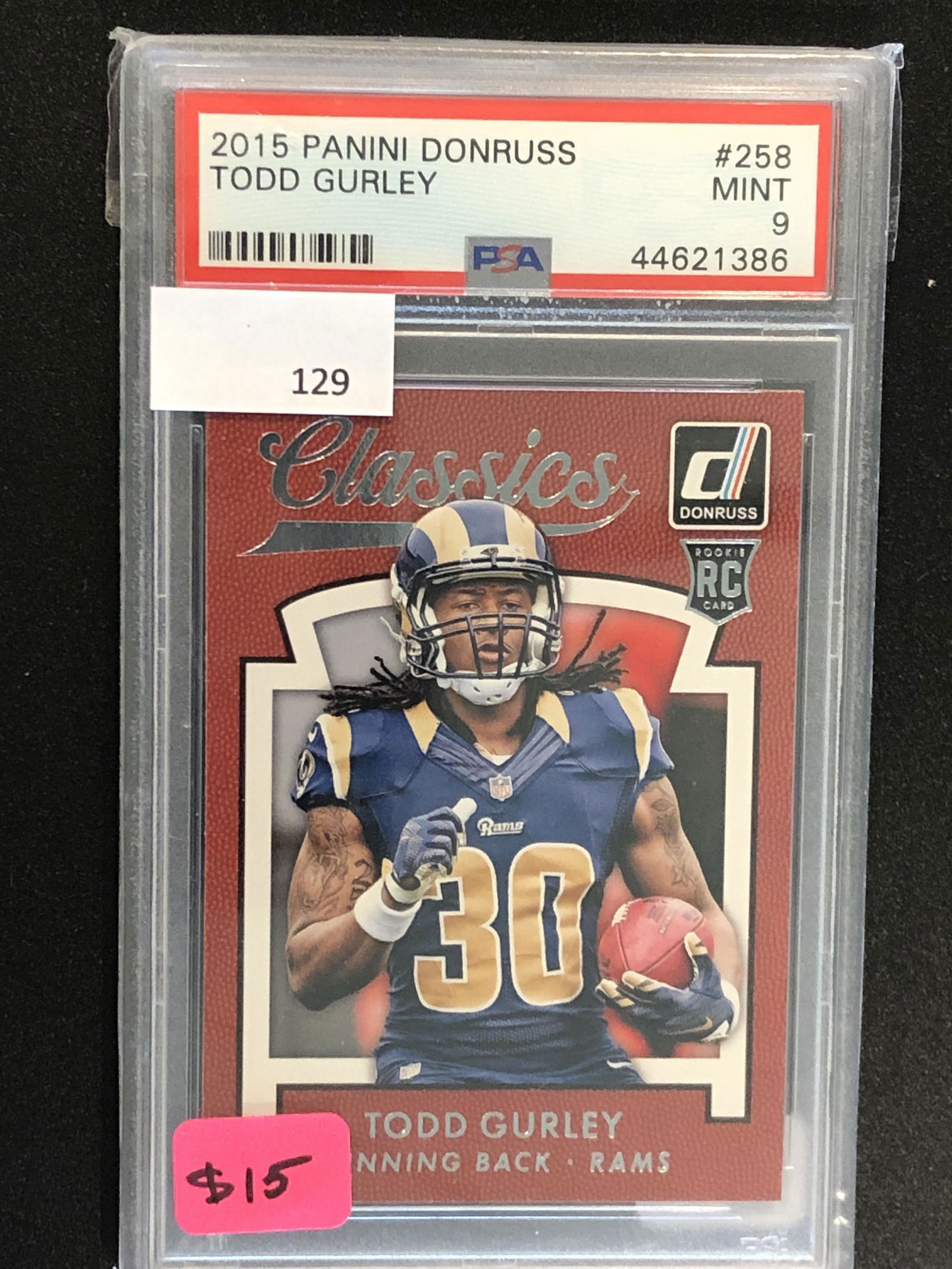 Todd Gurley Panini Donruss Rookie PSA 9 (1 of 1)
