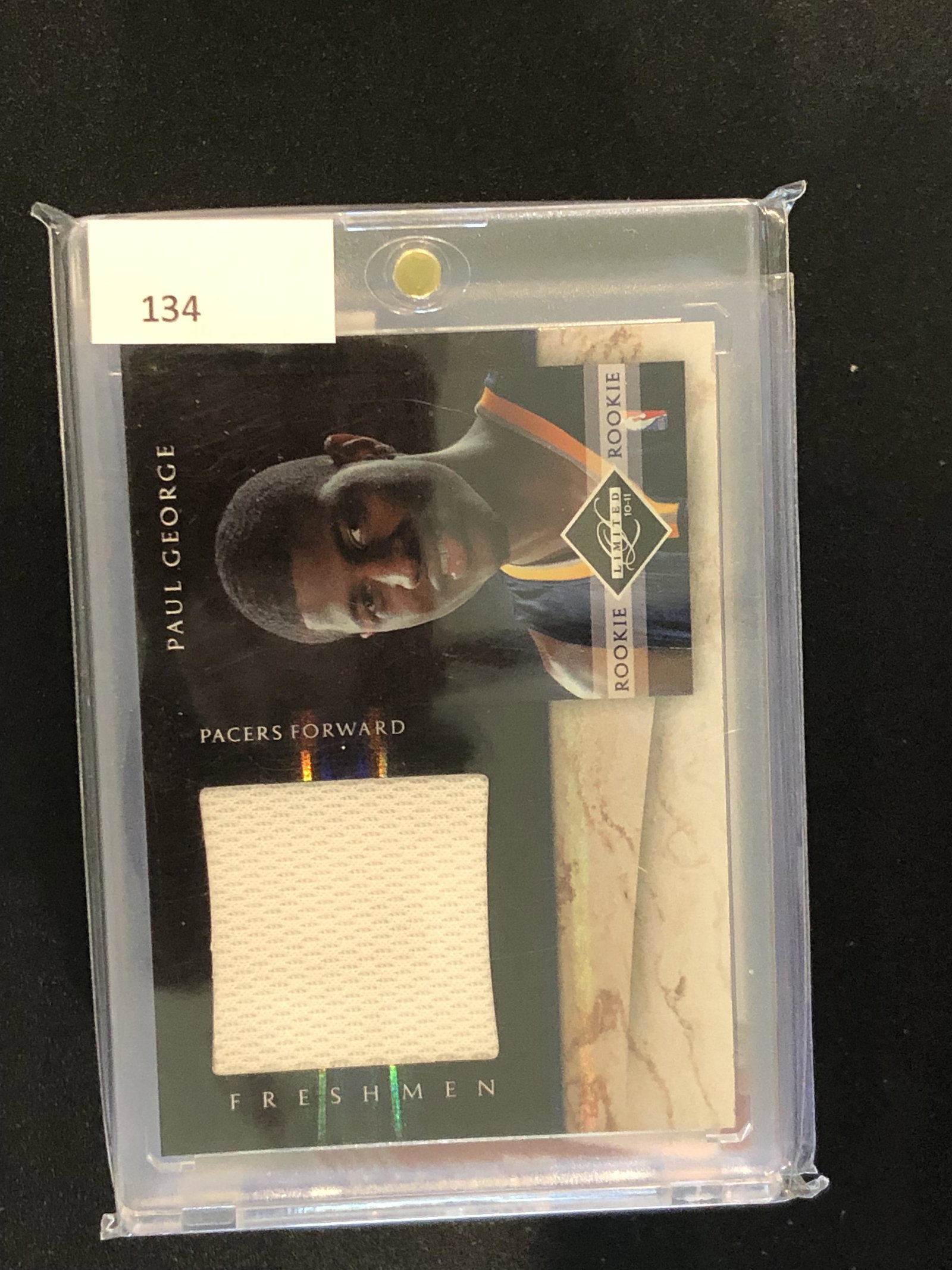 Paul George Rookie Relic: Paul George Rookie Relic