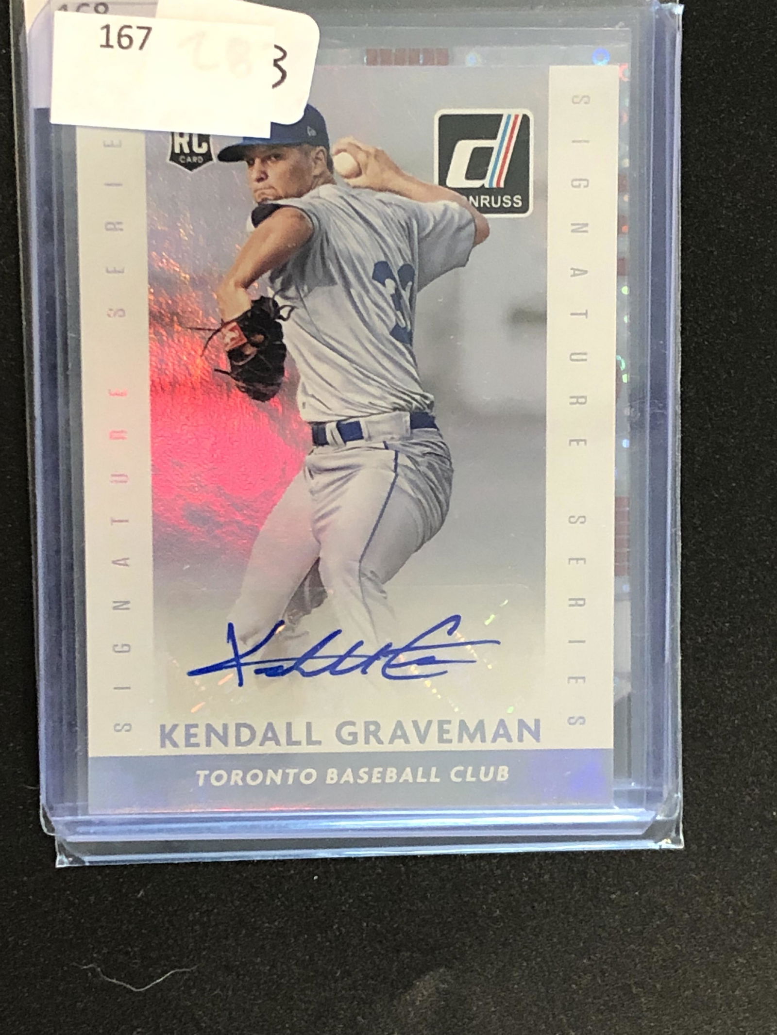 Kendall Graveman Donruss Auto Rookie (1 of 1)