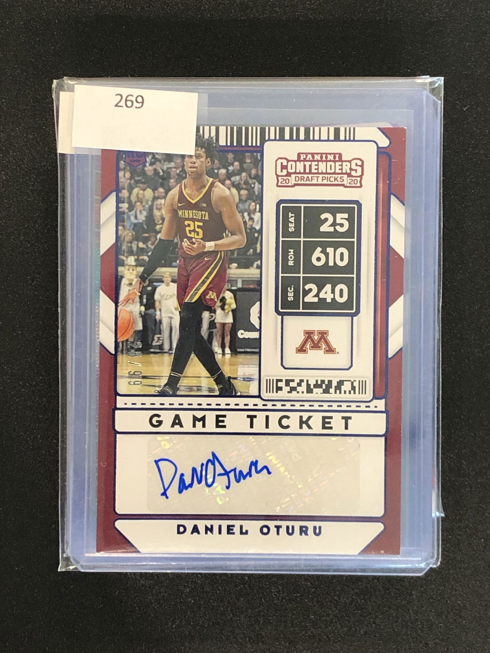 Daniel Oturu Panini Contenders Auto Rookie (1 of 1)