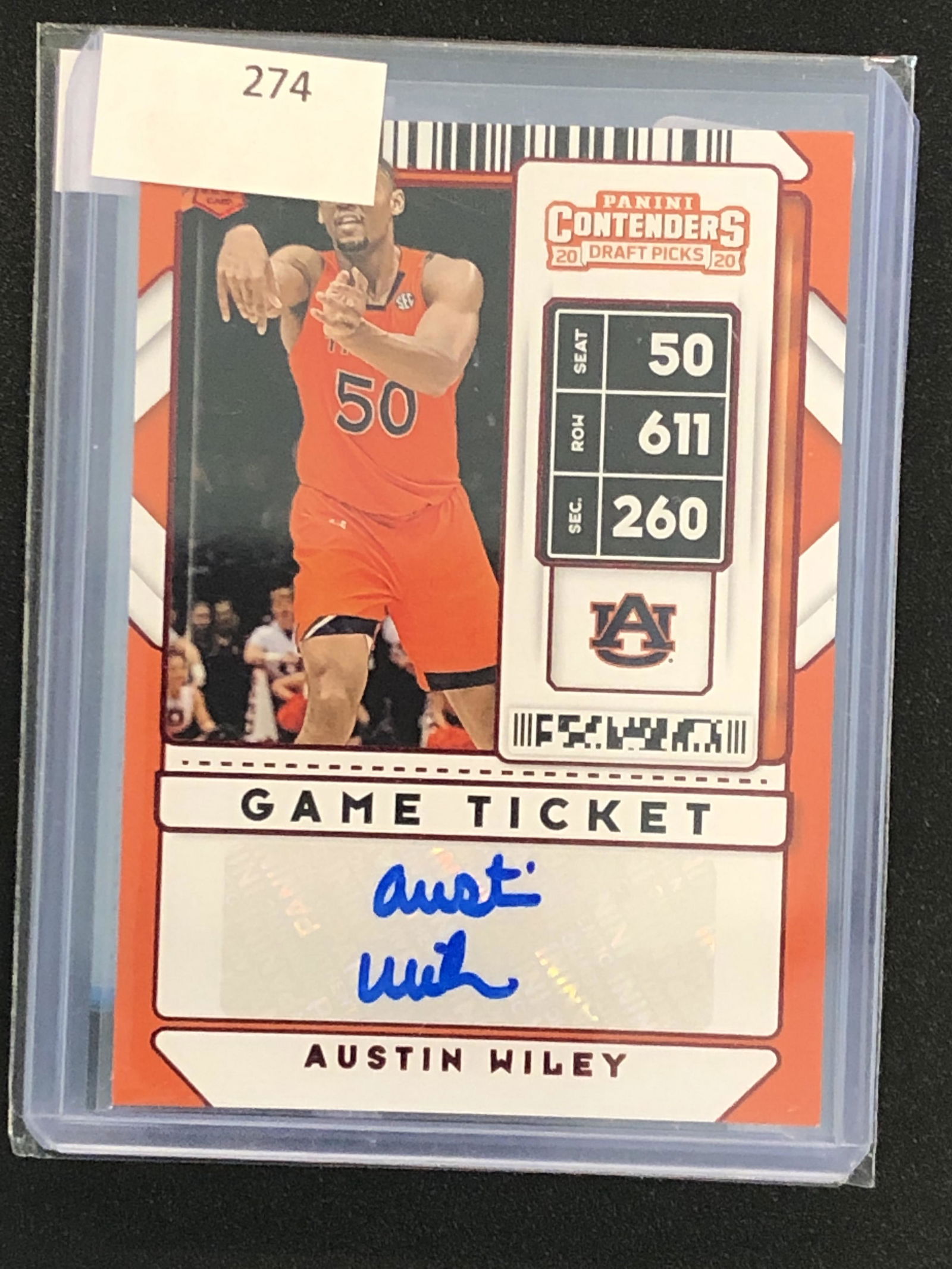 Austin Wiley Panini Contenders Auto Rookie (1 of 1)