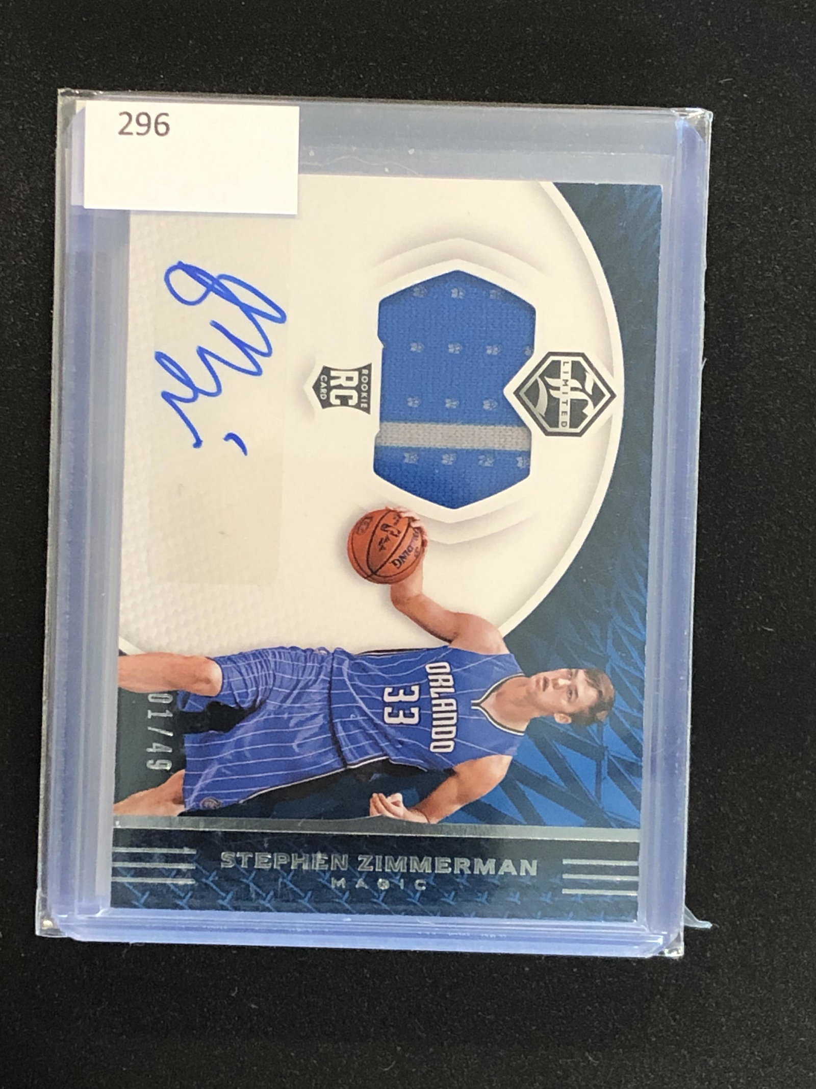 Stephen Zimmerman Panini Limited Auto/Relic Rookie: Stephen Zimmerman Panini Limited Auto/Relic Rookie