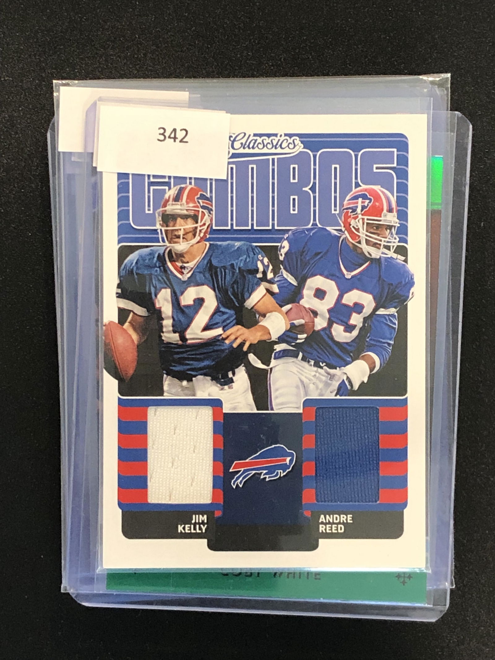 Jim Kelly/Andre reed Panini Classics Relic (1 of 1)