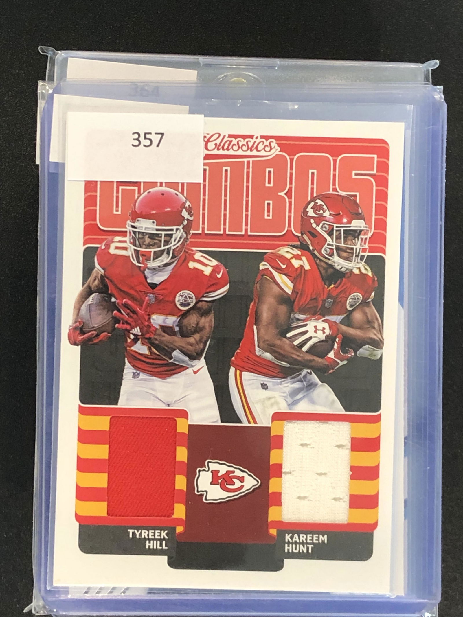 Tyreek Hill/Kareem Hunt Panini Classics Relic (1 of 1)