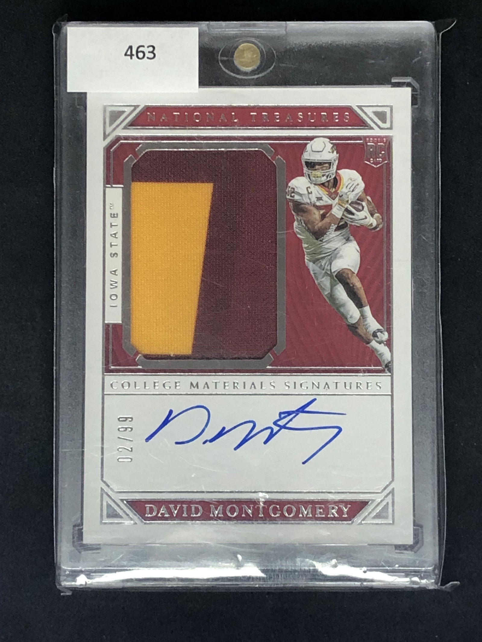 David Montgomery Panini National Treasures RPA (1 of 1)