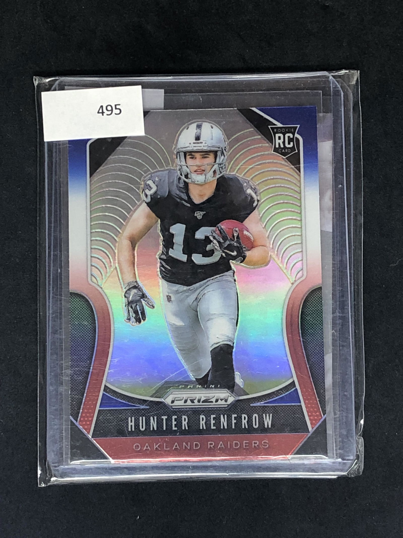 Hunter Renfrow Panini Prizm Refractor (1 of 1)