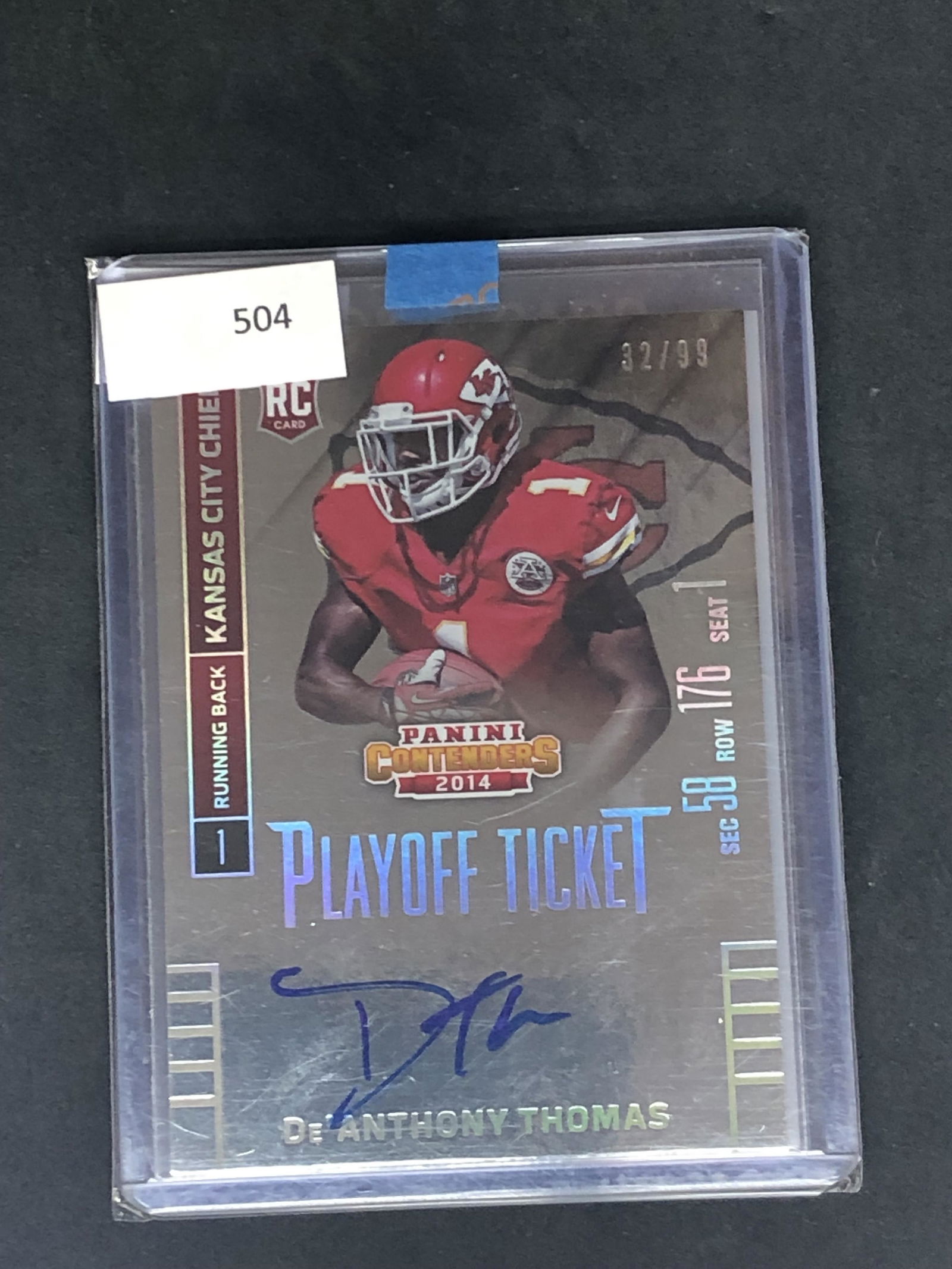 DeAnthony Thomas Panini Contenders Auto Rookie (1 of 1)