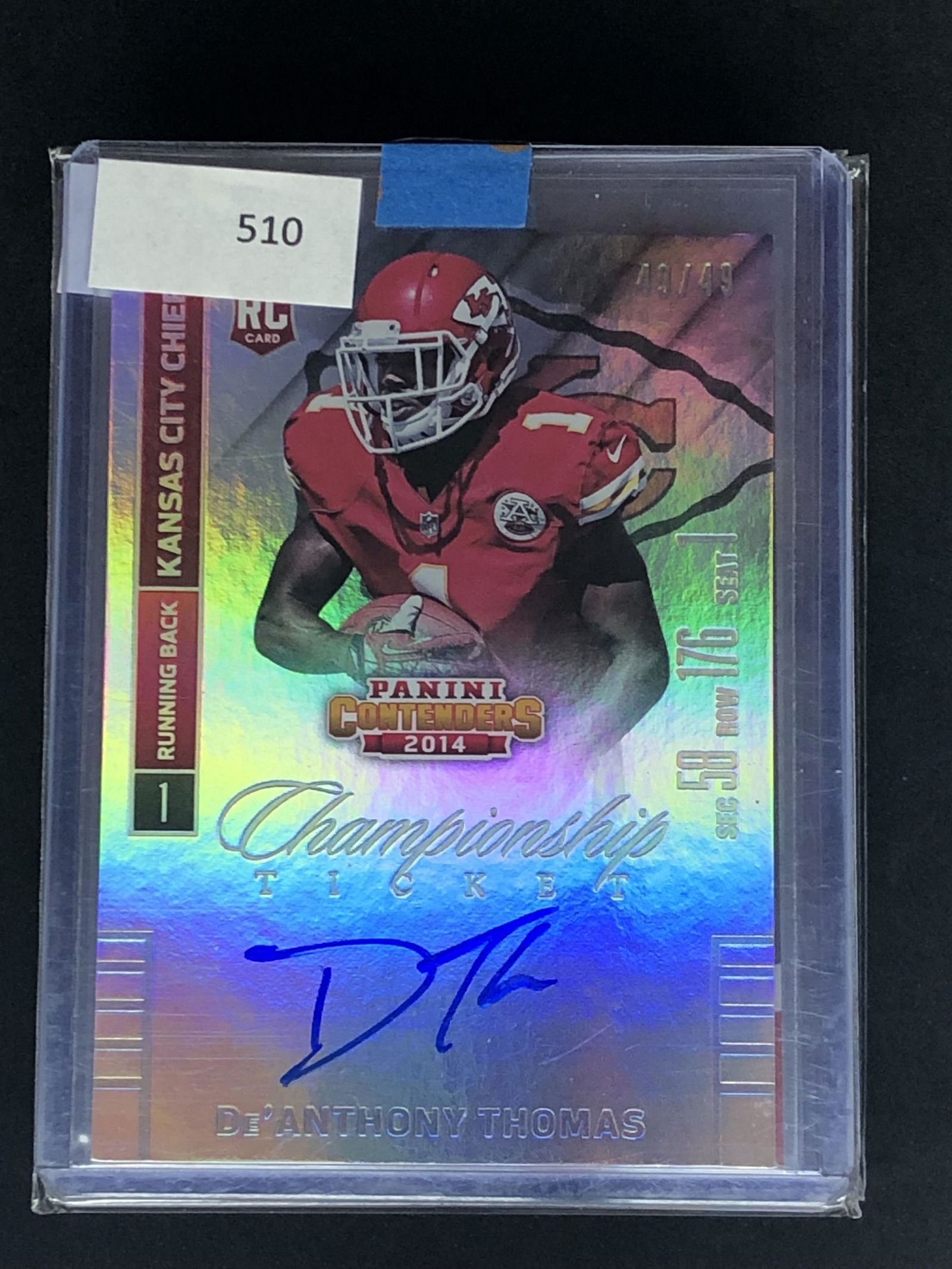 DeAnthony Thomas Panini Contenders Auto Rookie (1 of 1)