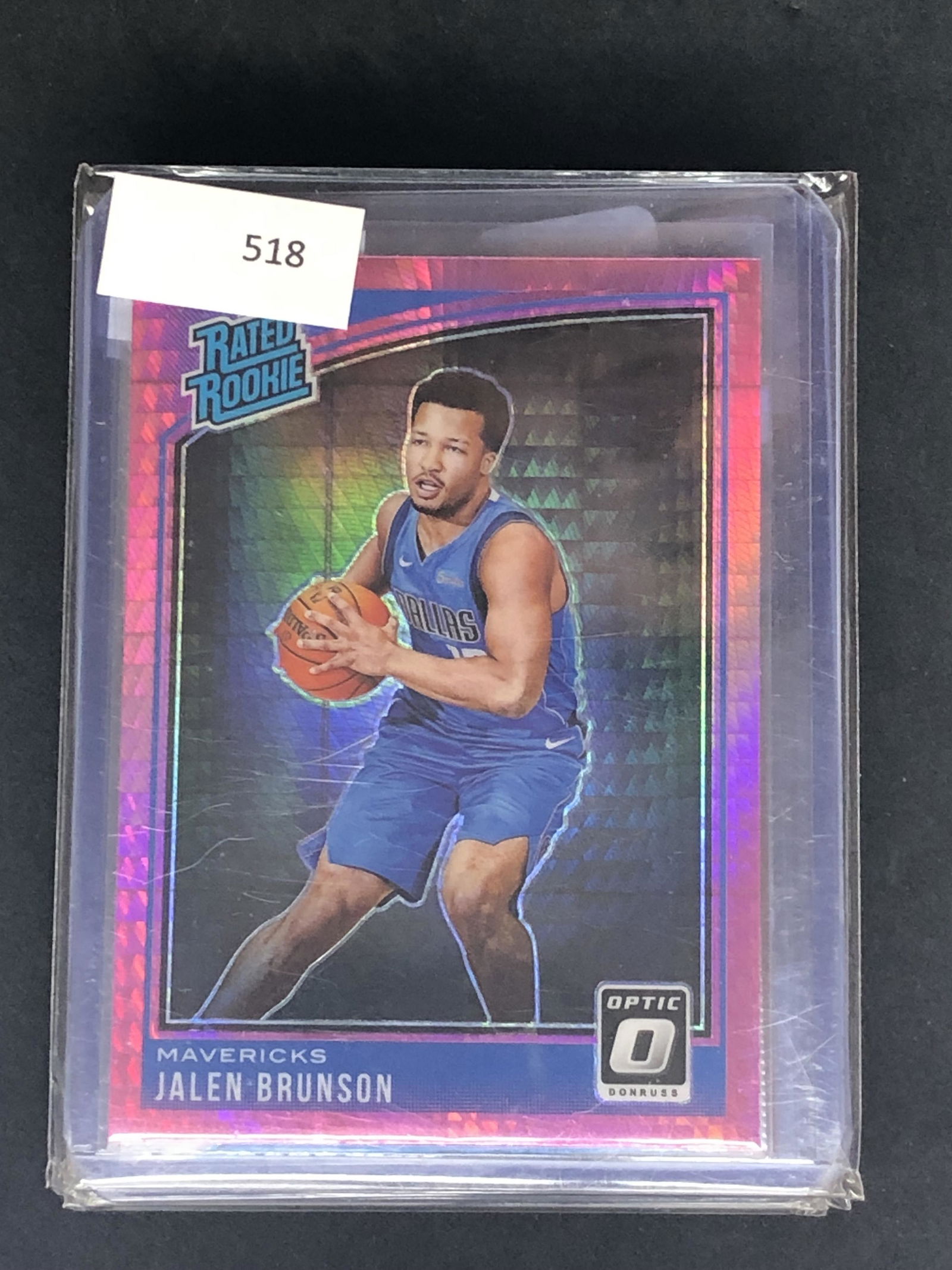 Jalen Brunson Panini Donruss Optic Pink Rated Rookie (1 of 1)