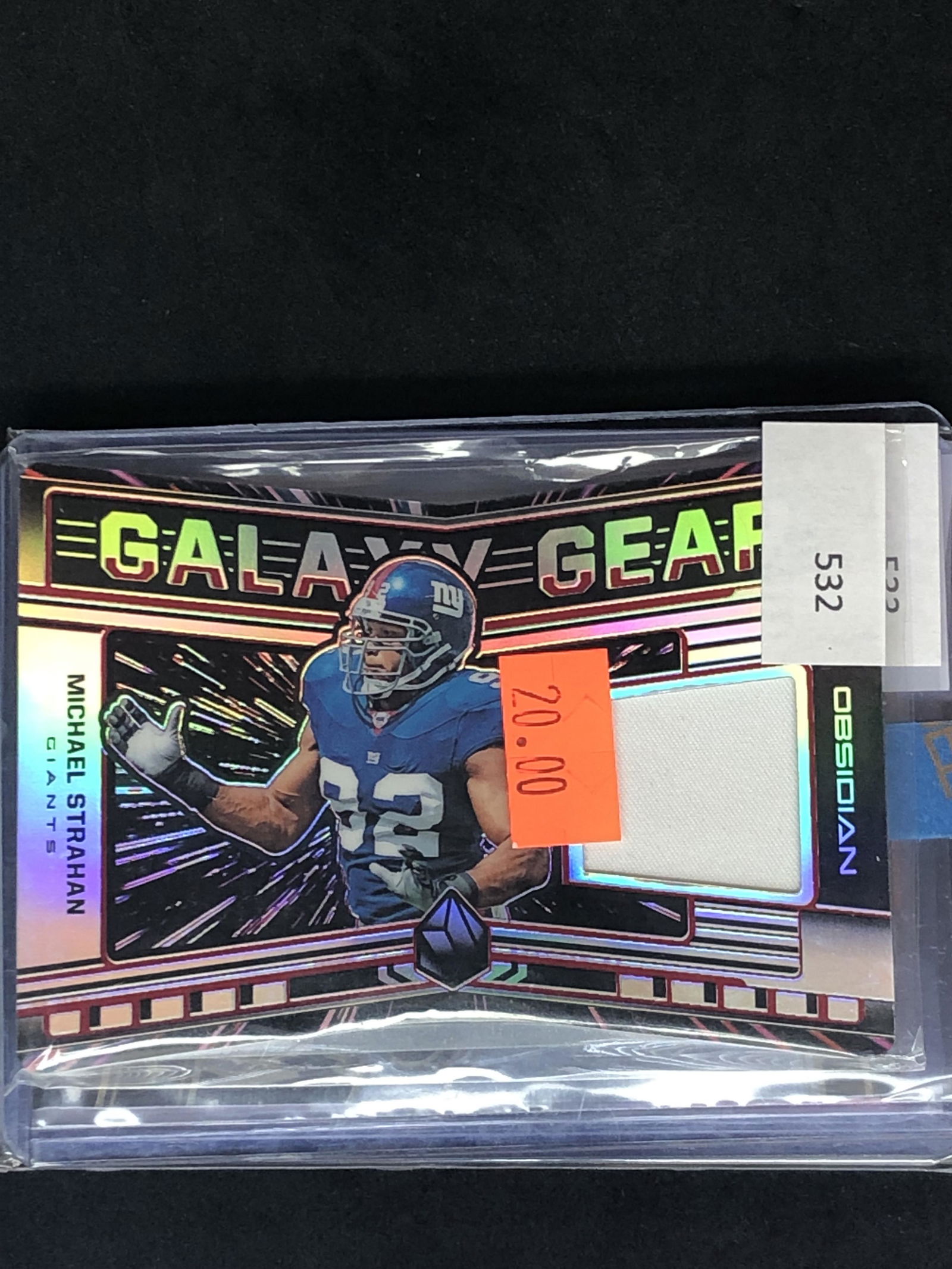 Michael Strahan Panini Obsidian Relic (1 of 1)