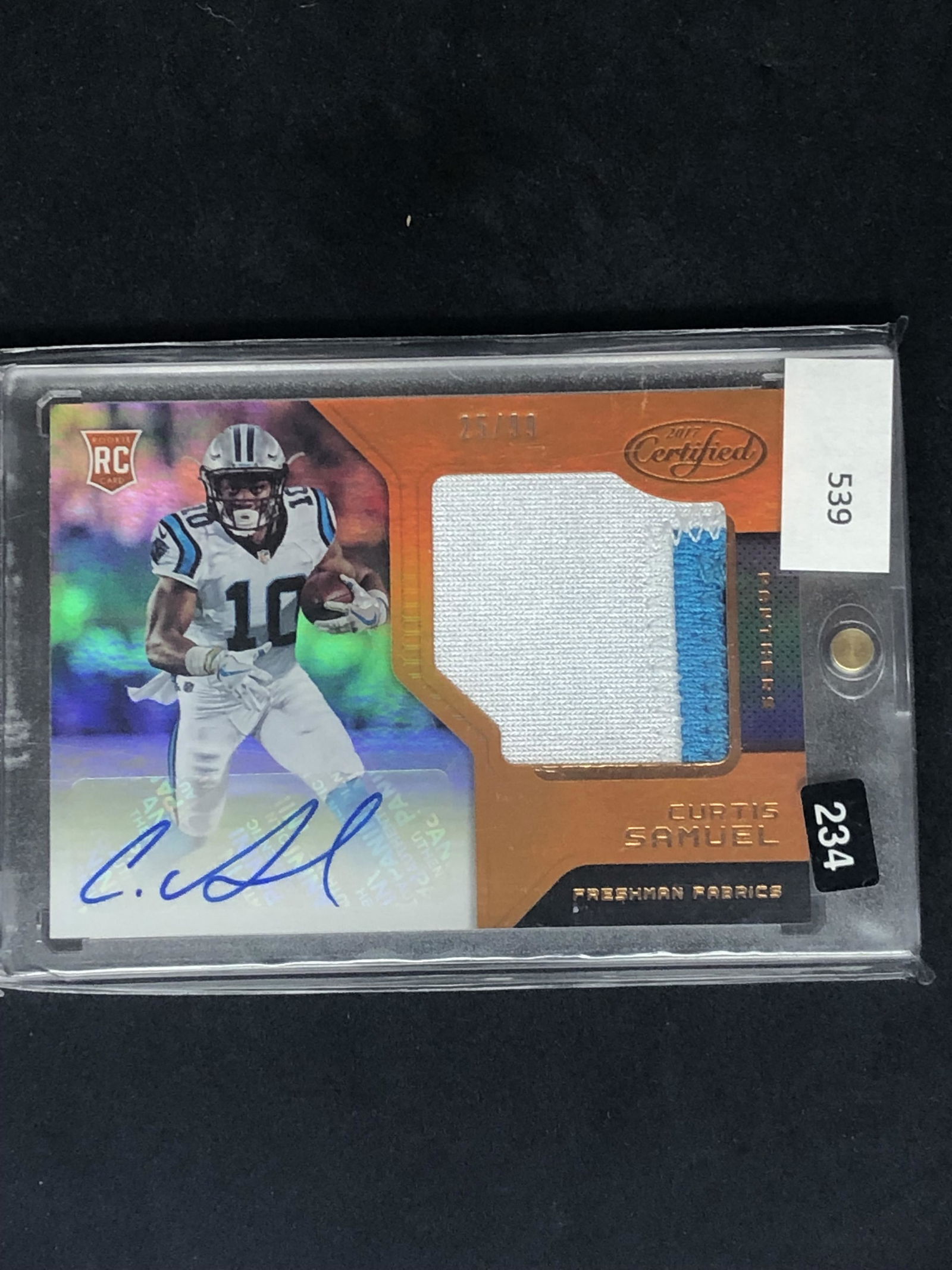 Curtis samuel Panini Certified RPA (1 of 1)