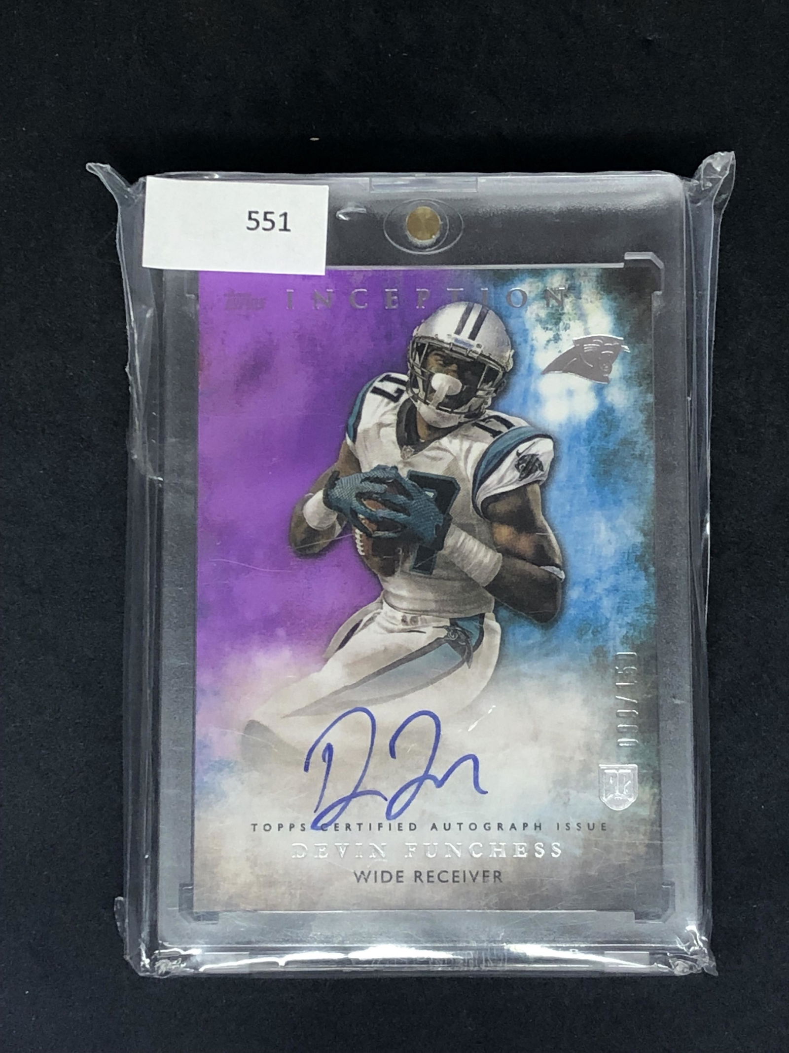 Devin Funchess Topps Rookie Auto (1 of 1)