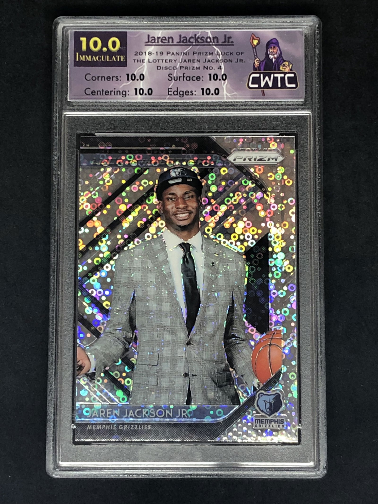 Jaren Jackson Jr Panini Prizm CWTC Immaculate 10 (1 of 1)