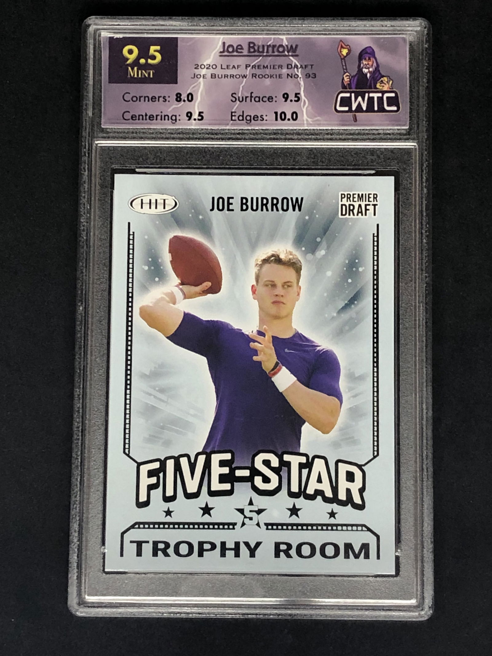 Joe Burrow Leaf Draft Rookie CWTC 9.5 (1 of 1)