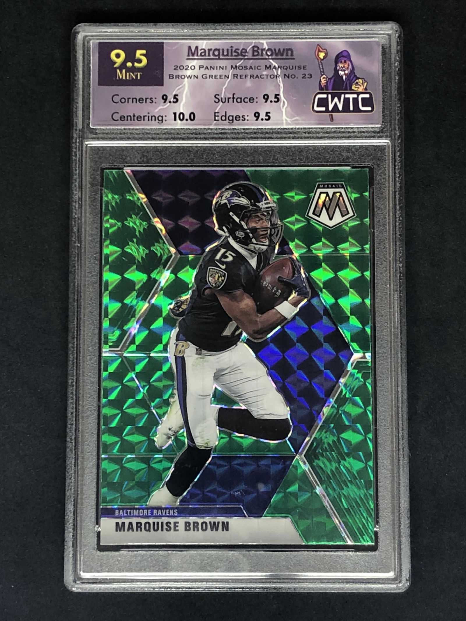 Marquise Brown Panini Mosaic Green CWTC 9.5 (1 of 1)