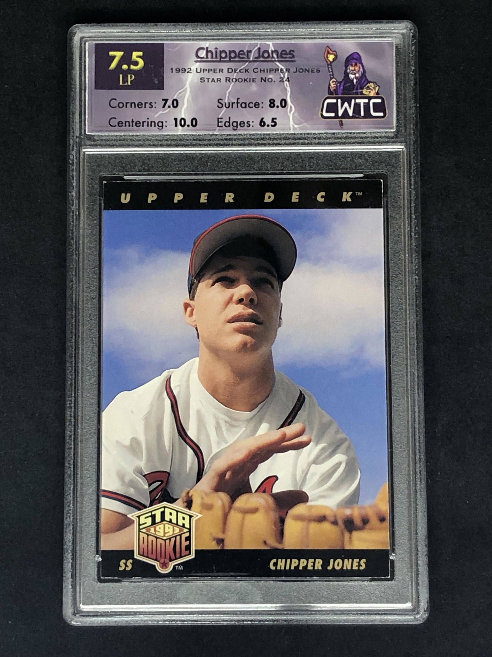 Chipper Jones Upper Deck Rookie CWTC 7.5 (1 of 1)