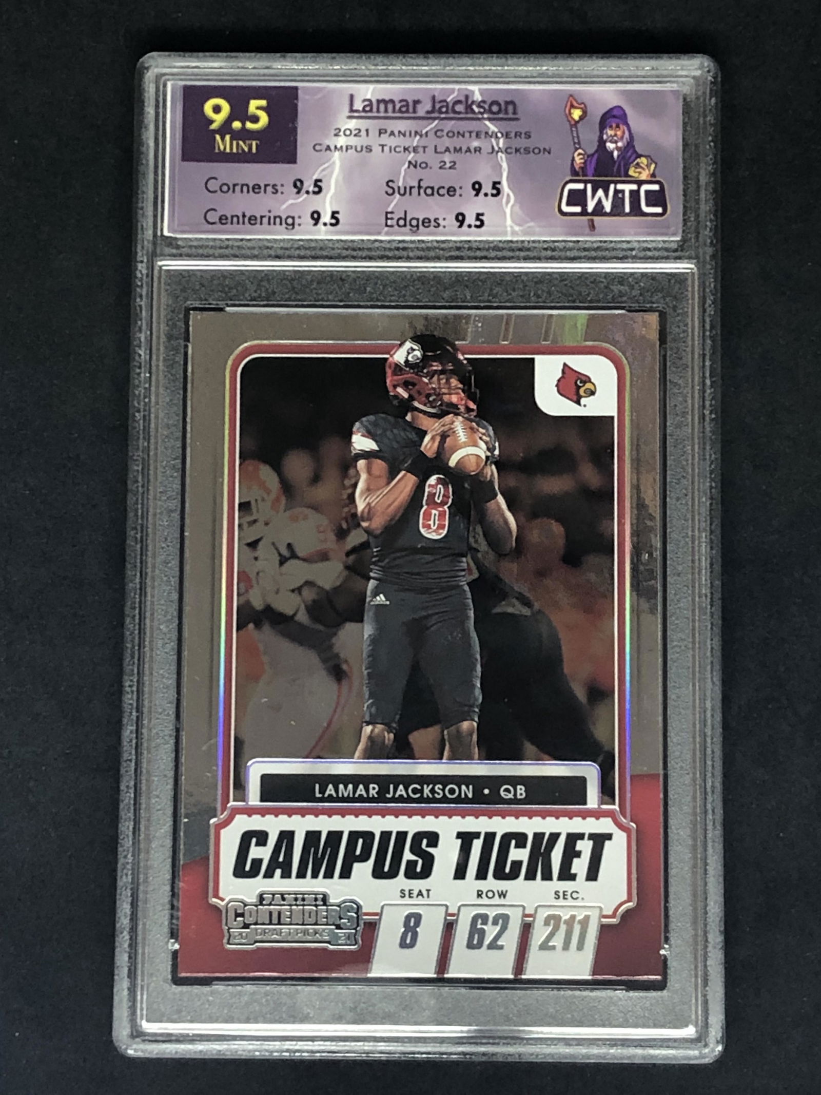 Lamar Jackson Panini Contenders CWTC 9.5 (1 of 1)