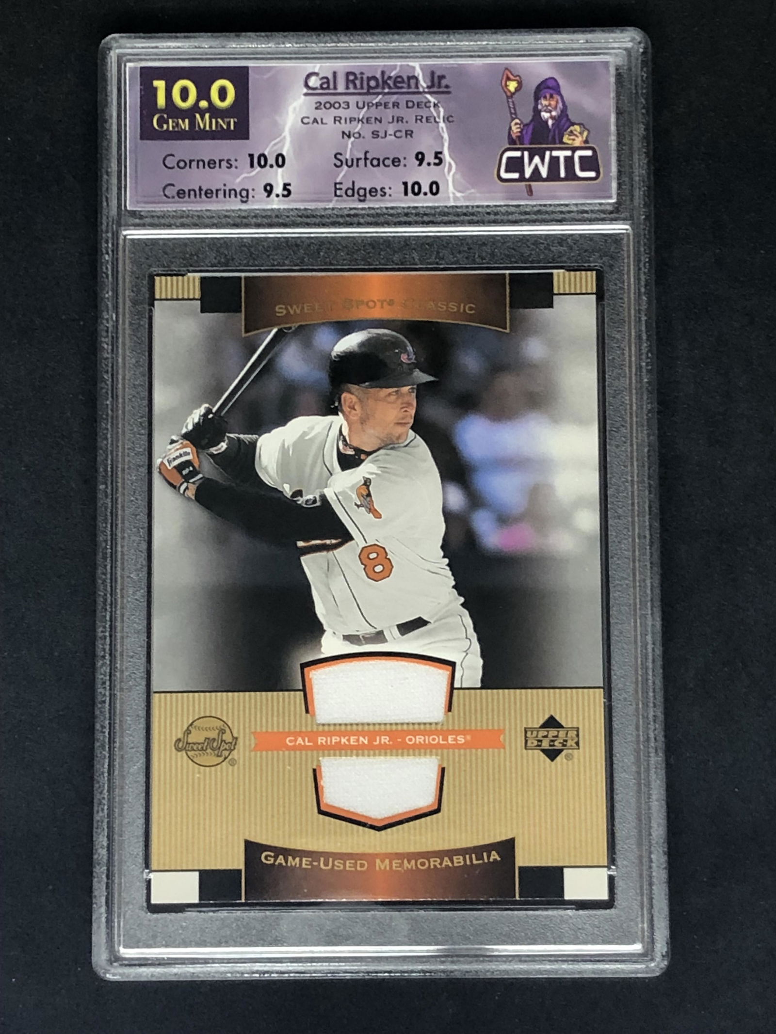 Cal Ripken Jr Upper Deck Relic CWTC 10 (1 of 1)