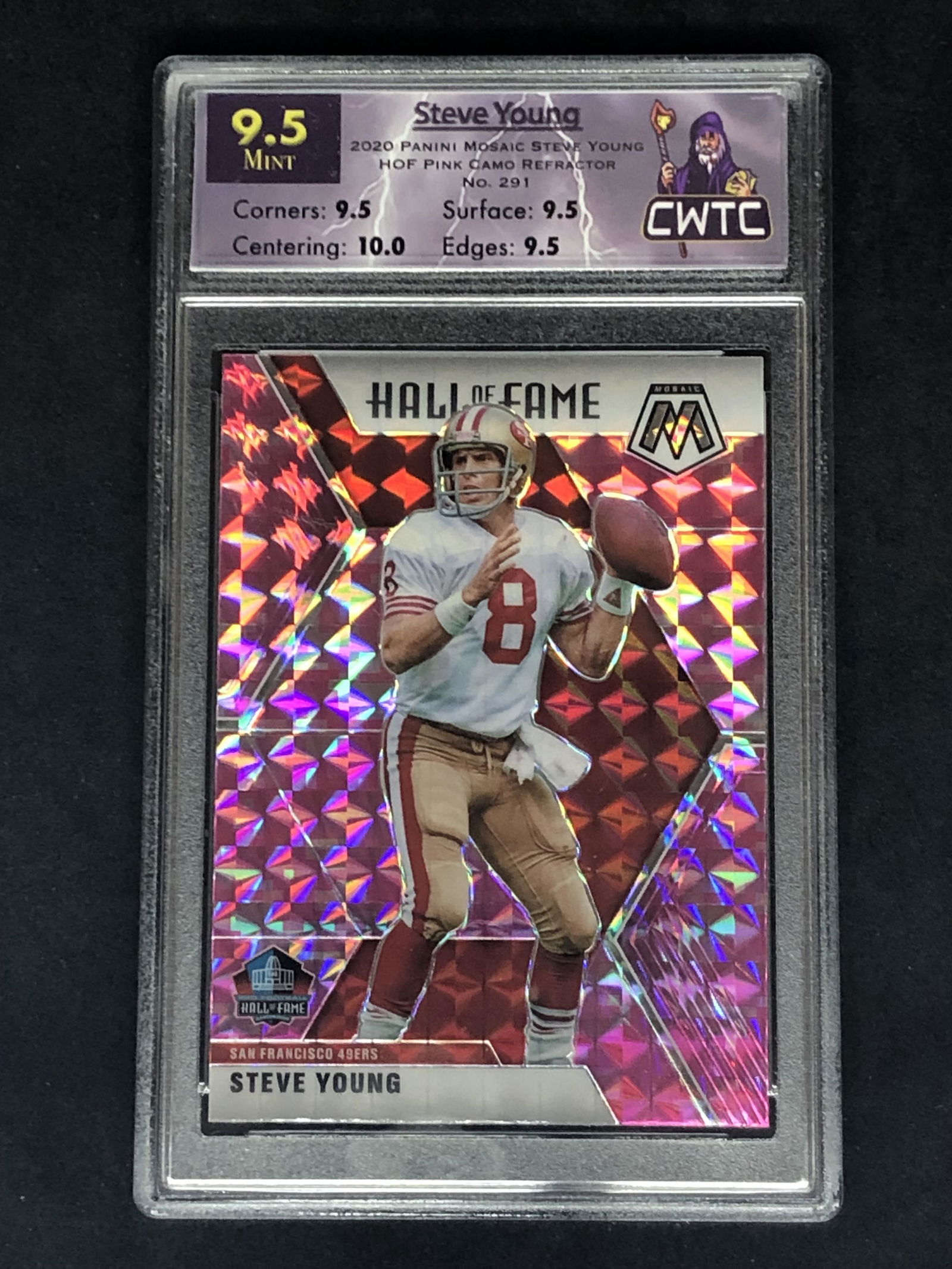 Steve Young Panini Mosaic Pink CWTC 9.5 (1 of 1)