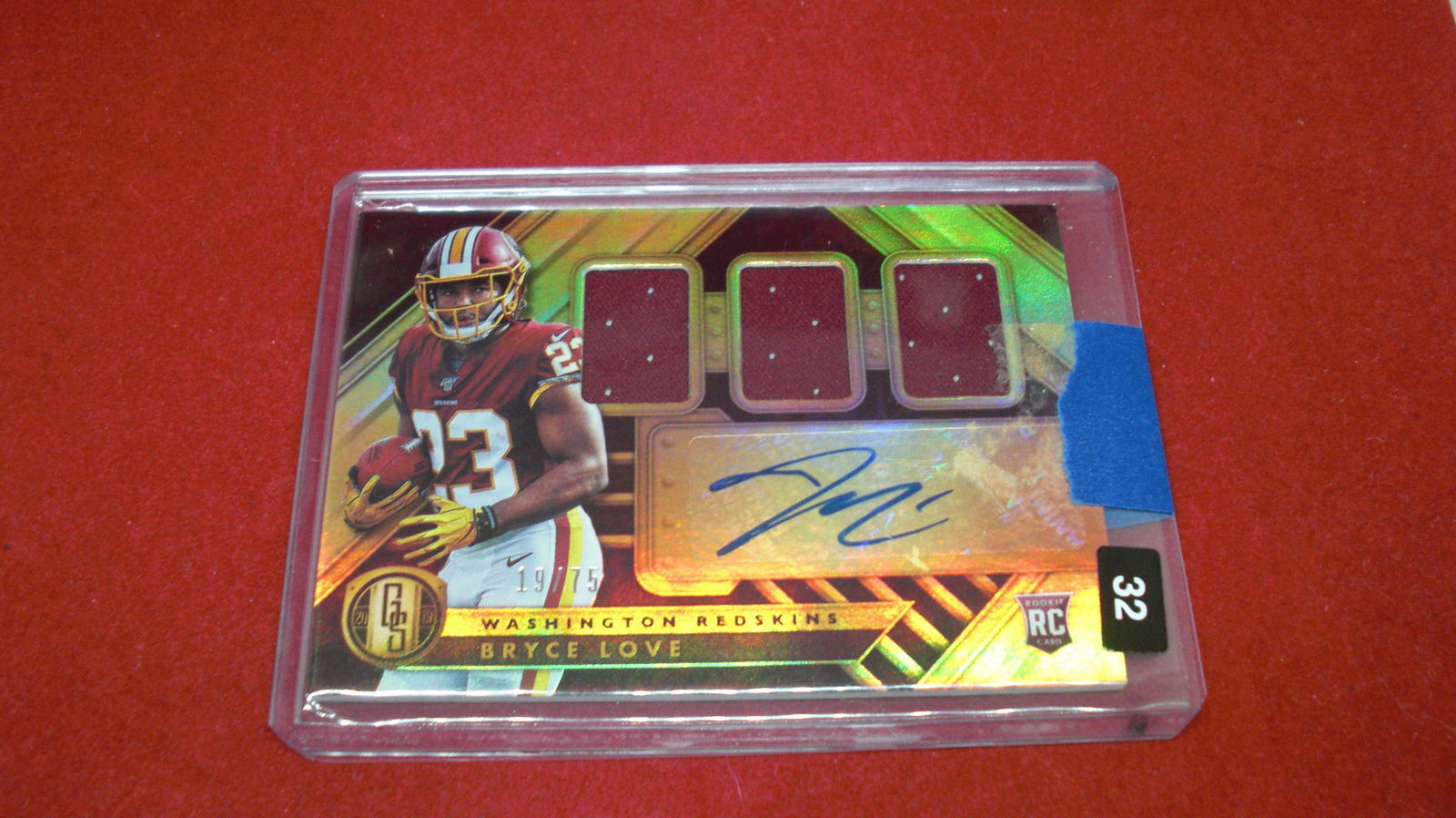 Bryce love gold standard rookie patch auto (1 of 1)