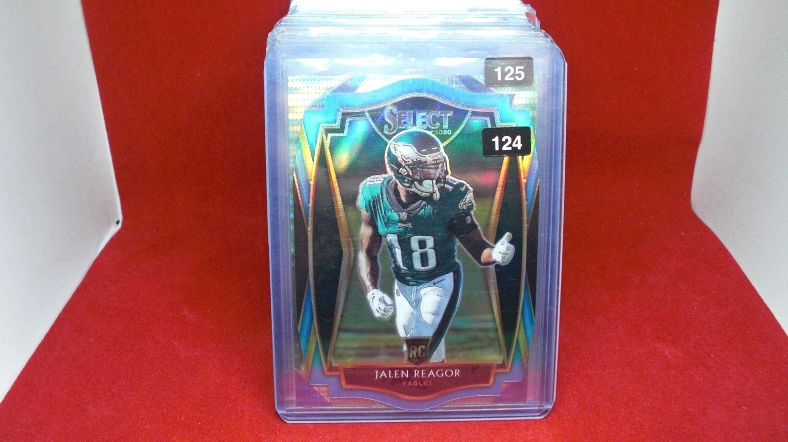 jalen reagor blue select die cut rookie (1 of 1)