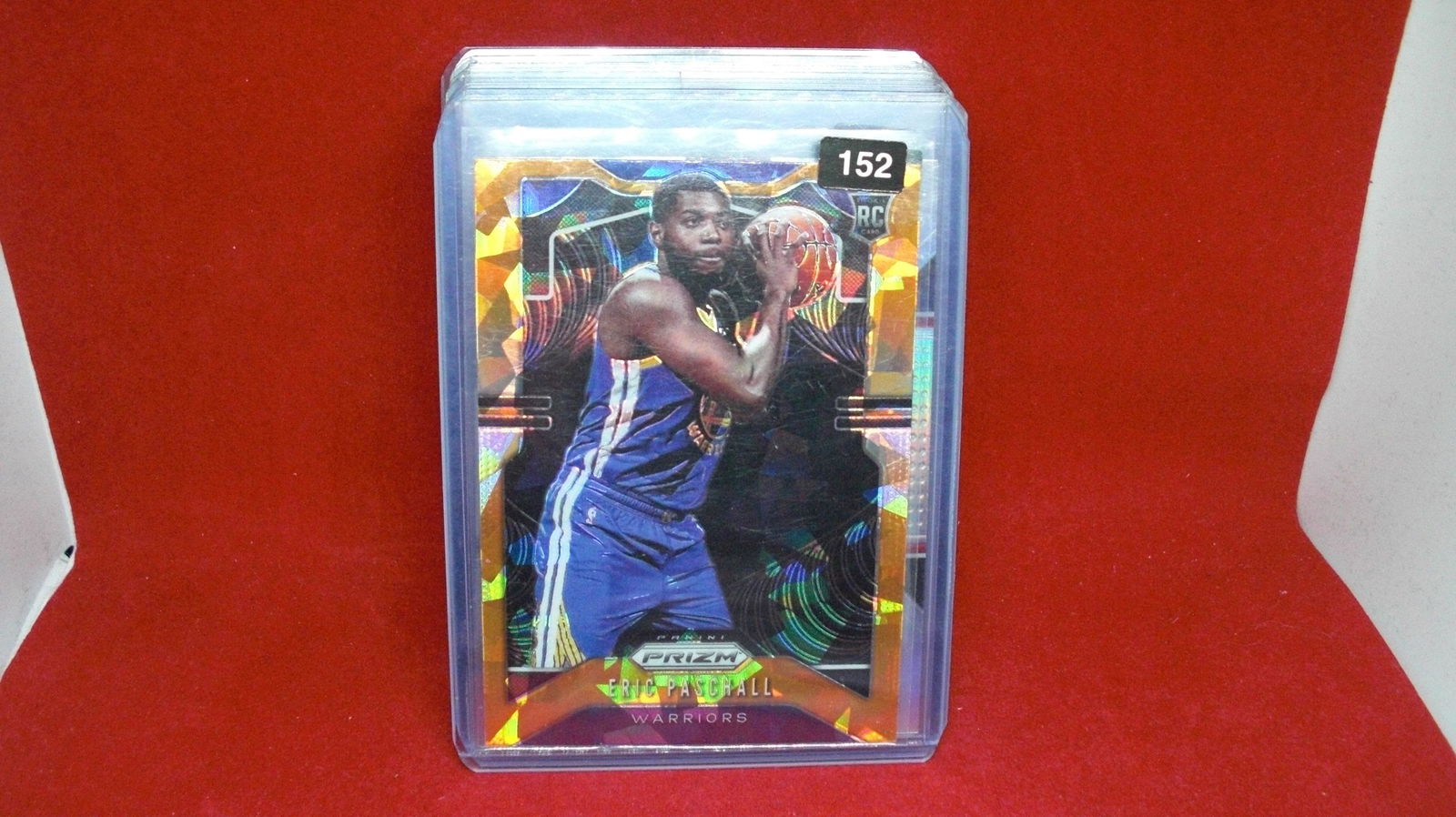 eric paschall orange cracked ice rookie (1 of 1)