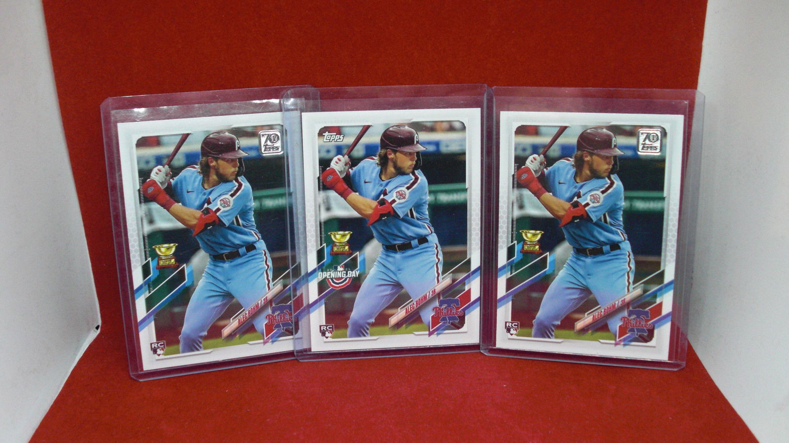 3x alec bohm rookie cards (1 of 1)