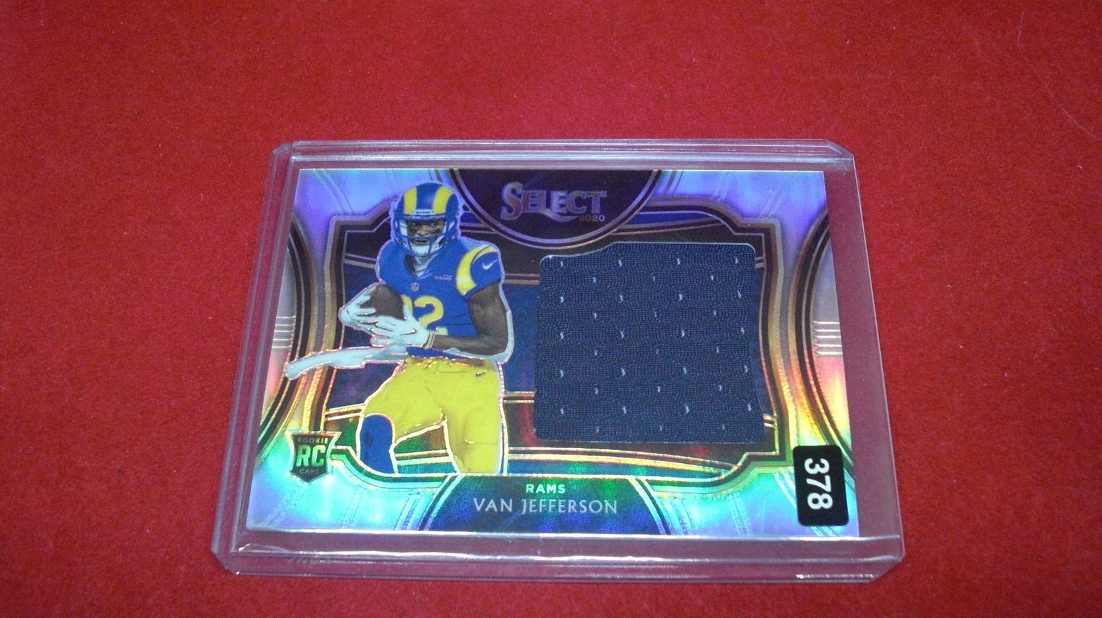 Van Jefferson jumbo select rookie relic (1 of 1)