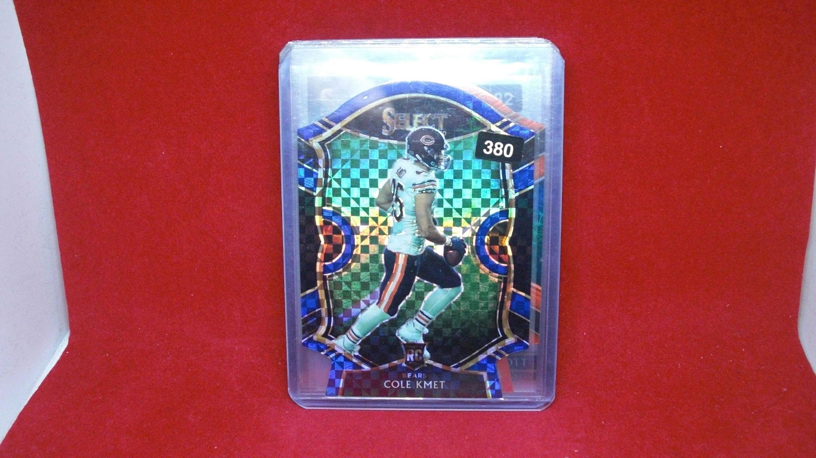 Cole kmet bears select blue die cut rookie (1 of 1)