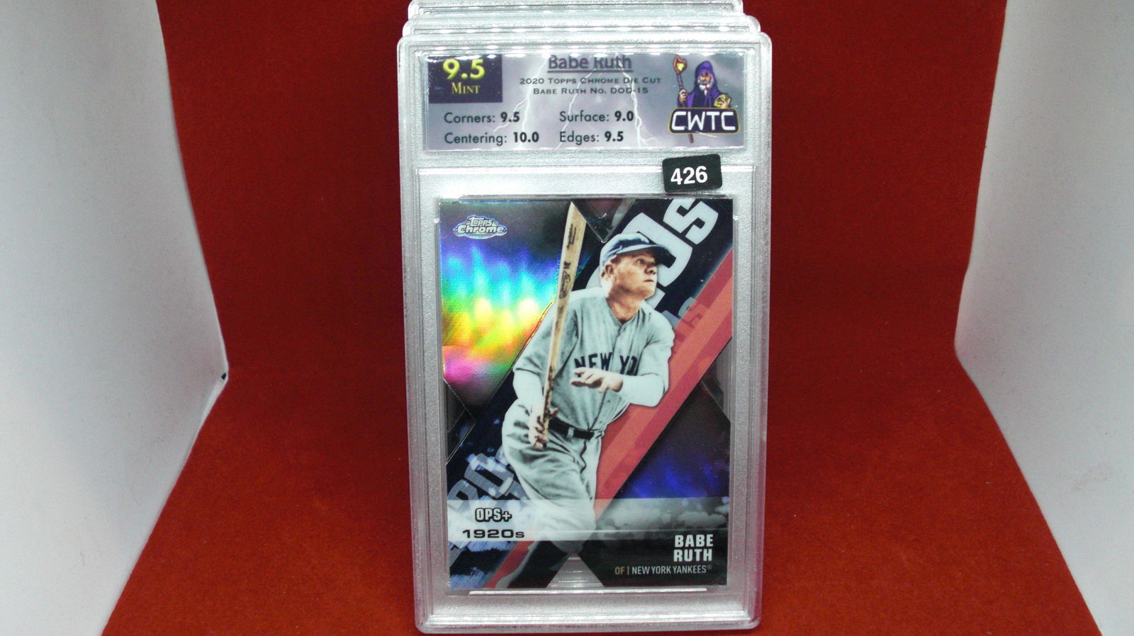 cwtc graded 9.5 babe ruth die cut (1 of 1)