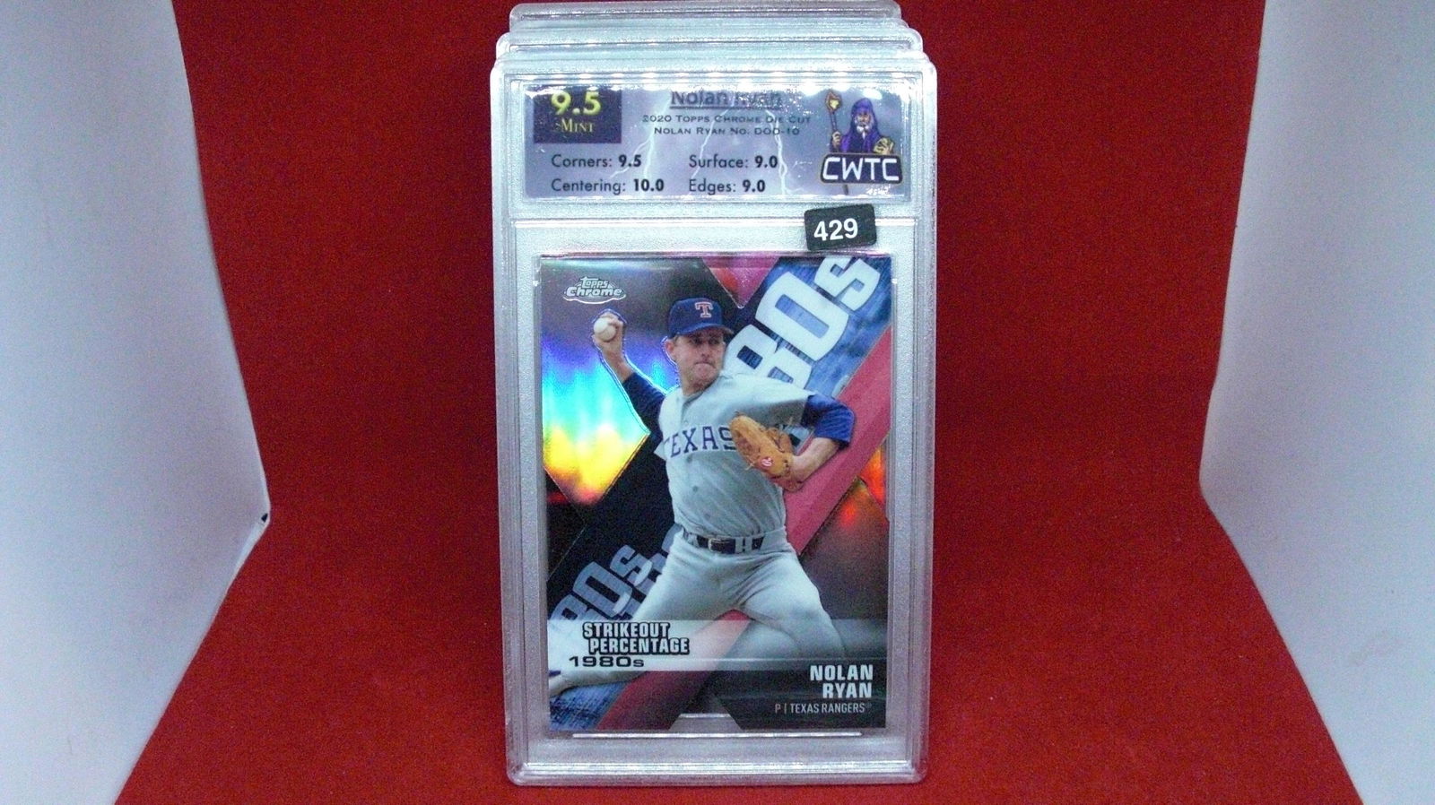 cwtc graded 9.5 nolan ryan die cut (1 of 1)