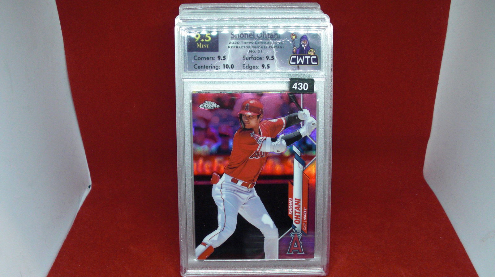 cwtc graded 9.5 shohei ohtani pink refractor (1 of 1)
