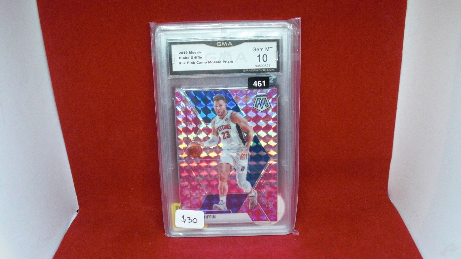 GMA graded gem 10 Blake Griffin pink mosaic (1 of 1)