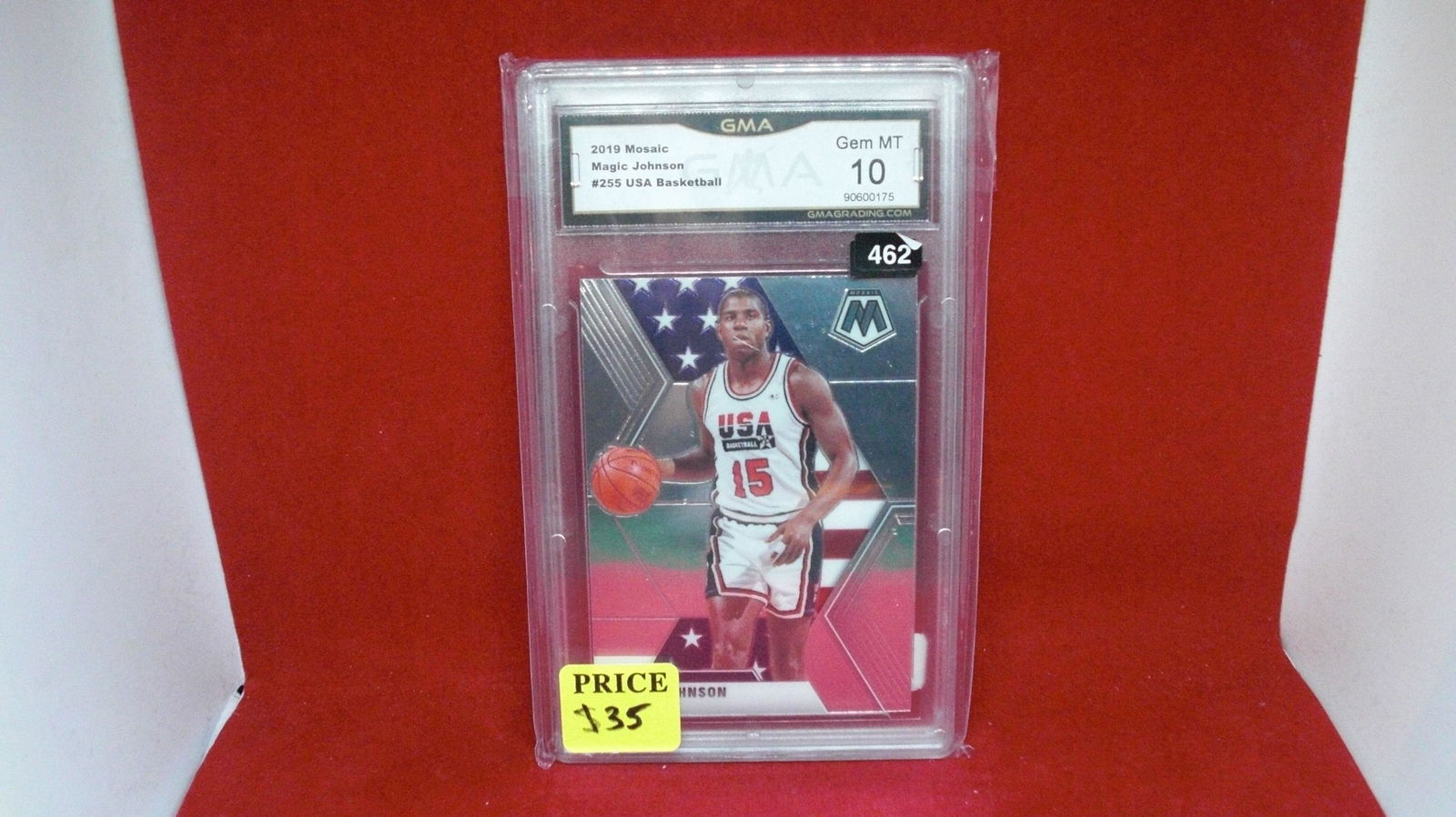 GMA graded 10 Magic Johnson mosaic USA basketball (1 of 1)