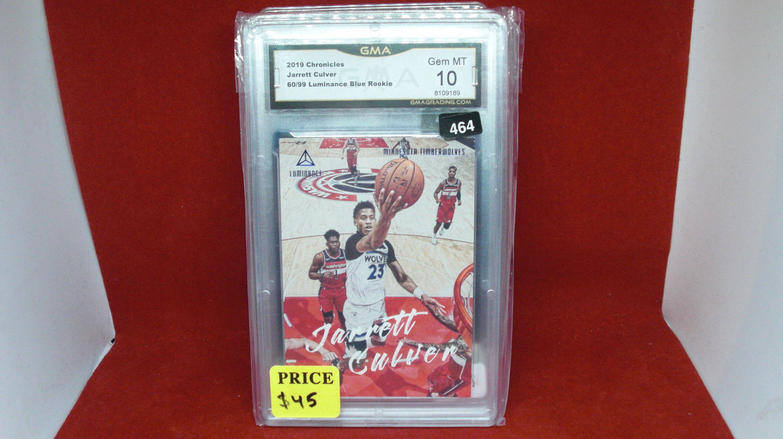 GMA graded 10 Jarrett Culver rookie card 60\ 99 (1 of 1)
