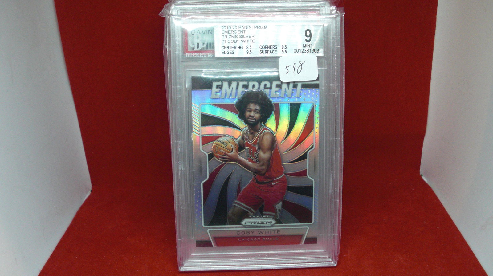 Beckett graded 9 mint coby white emergent (1 of 1)